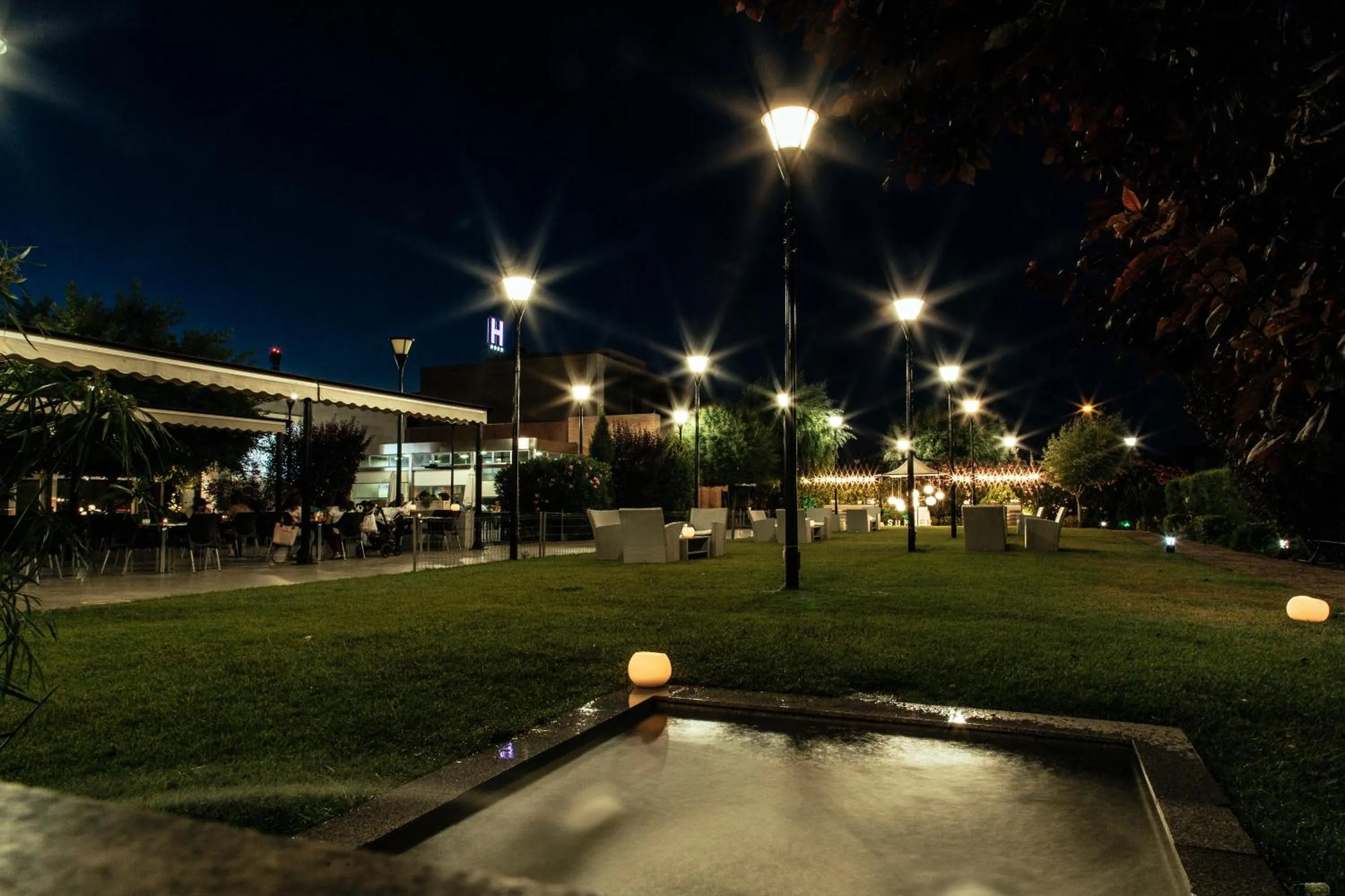 Garden in Escuderos Hotel Cruz
