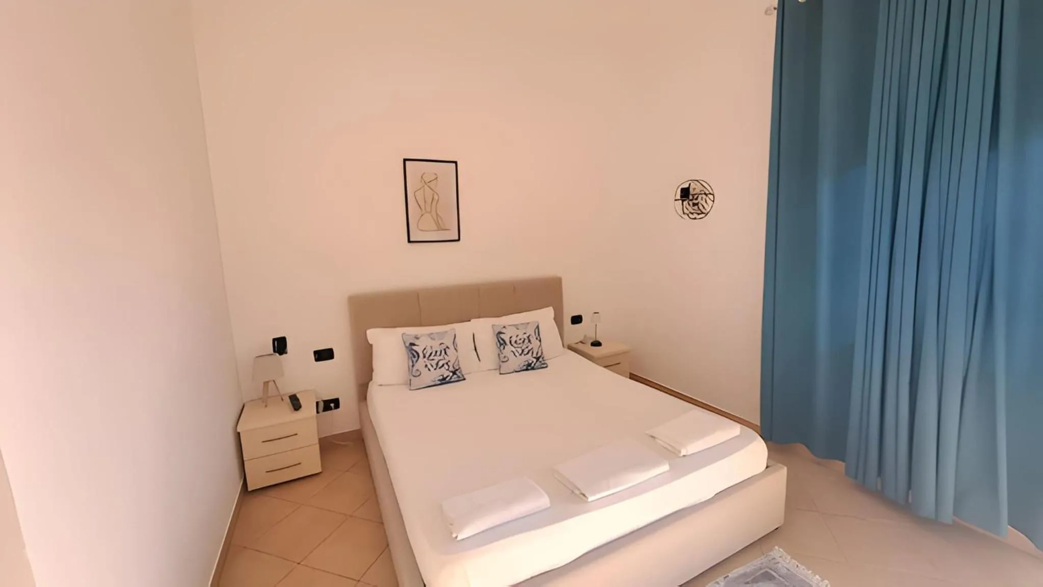 Bed in Hotel Sirena