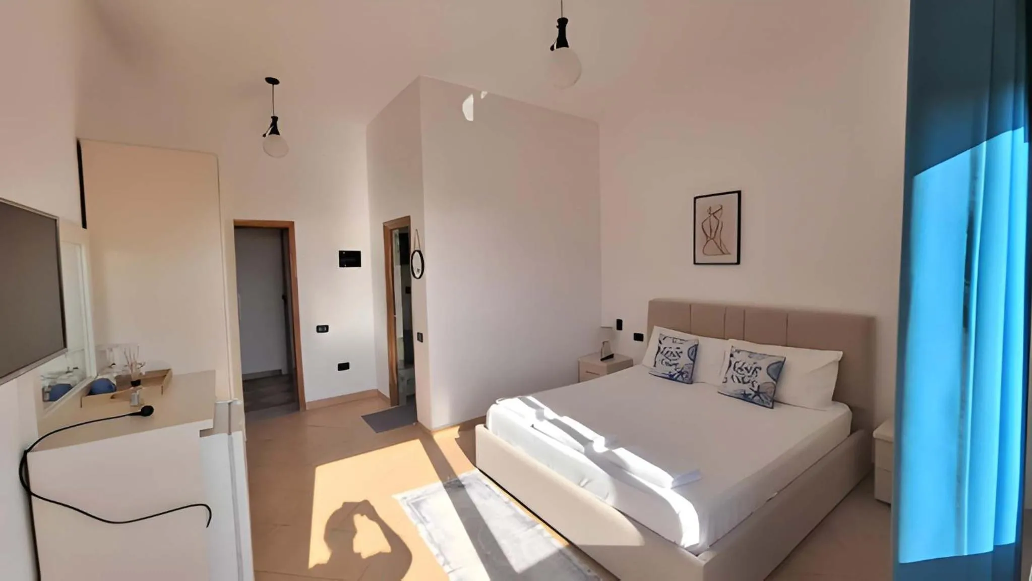 Bed in Hotel Sirena