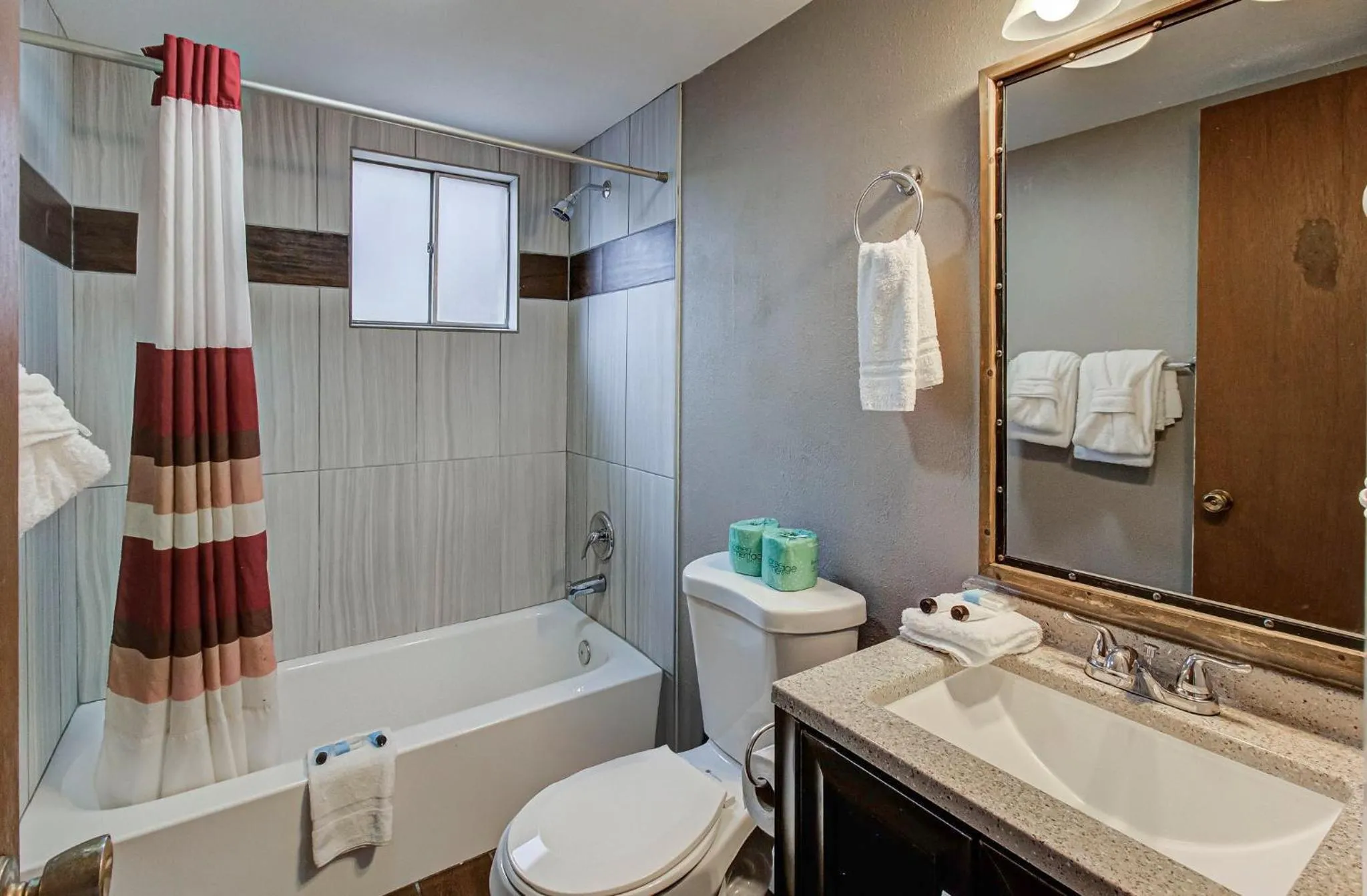 Shower in Brookside Lodge