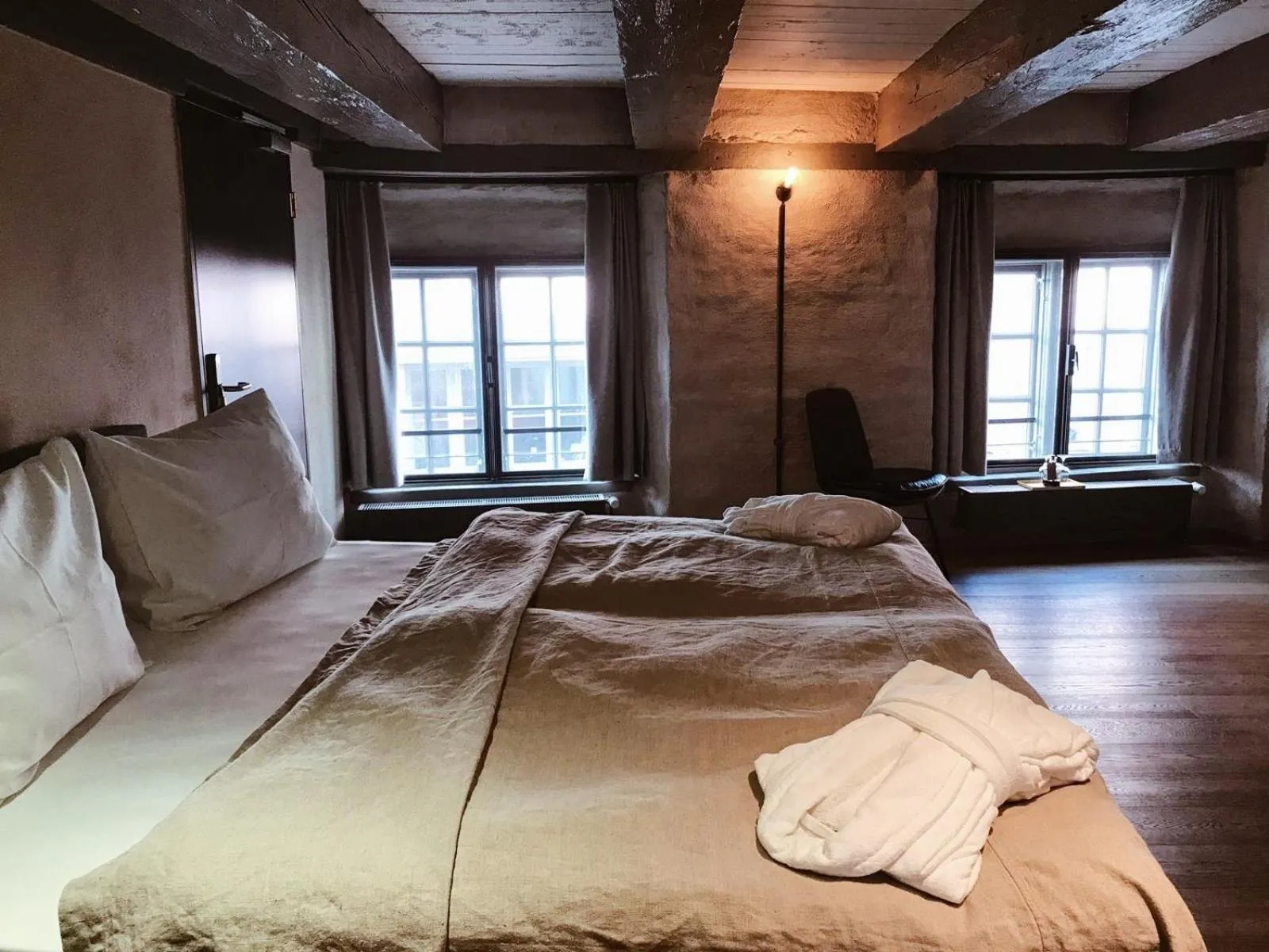 Bed in Fisher's Loft Hotel