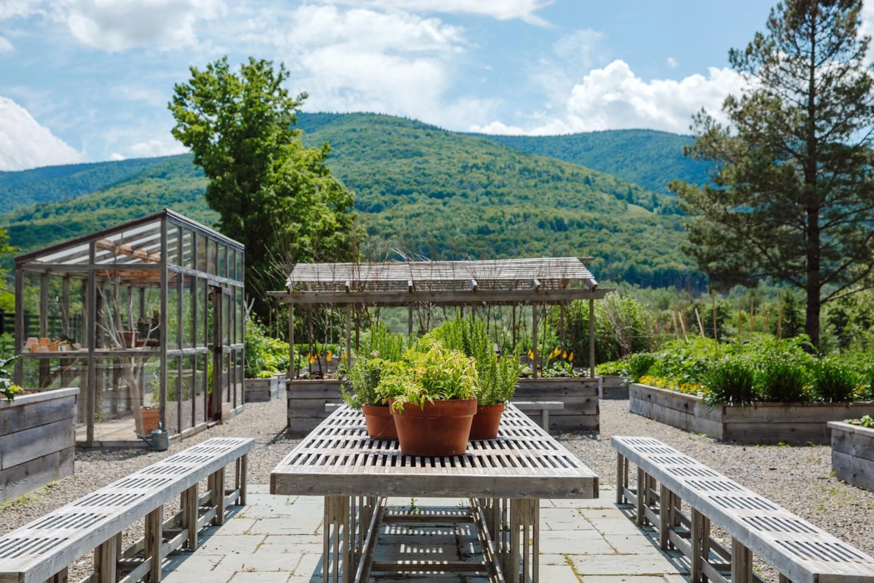 Garden in Scribner's Catskill Lodge, a Member of Design Hotels
