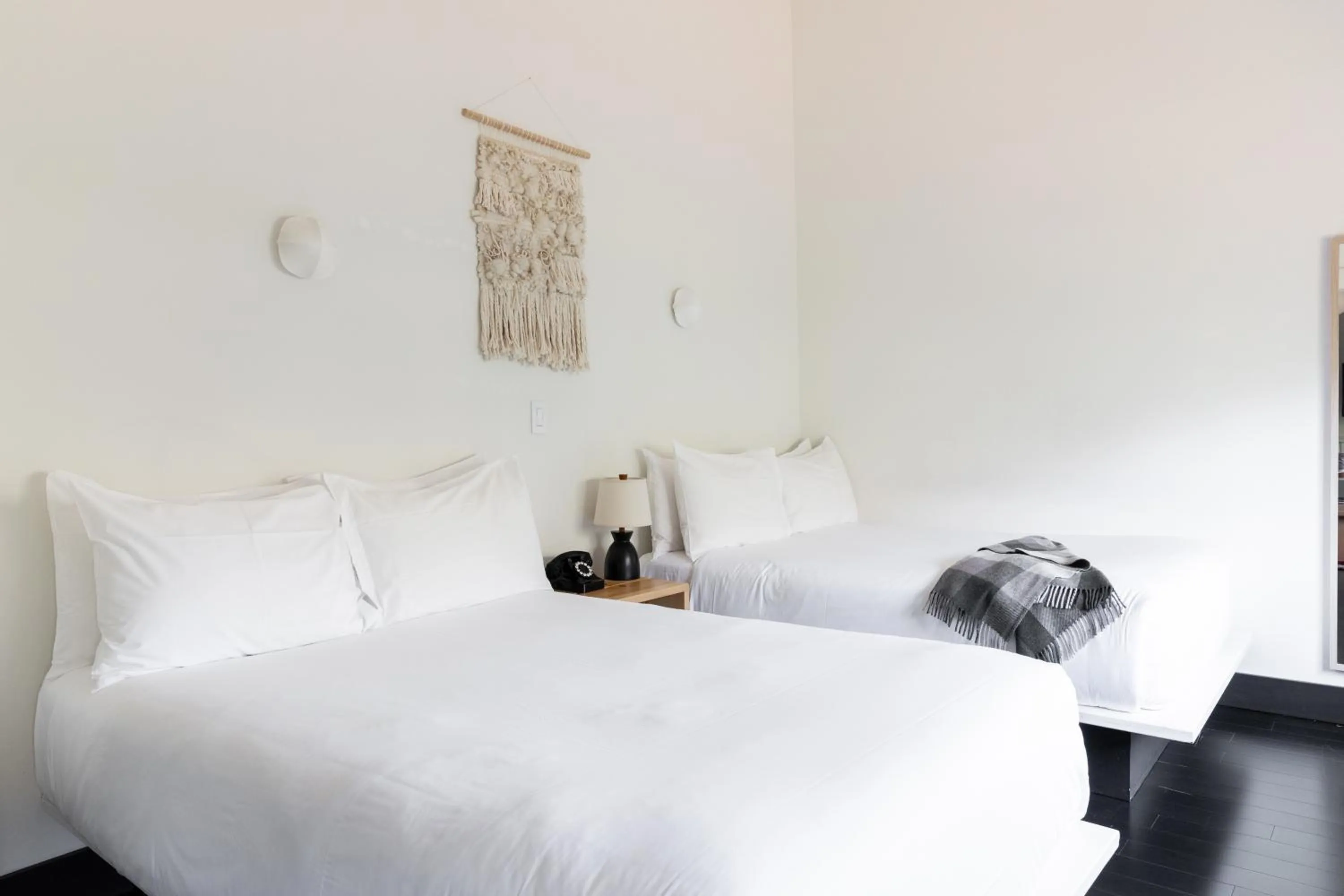 Bed in Scribner's Catskill Lodge, a Member of Design Hotels