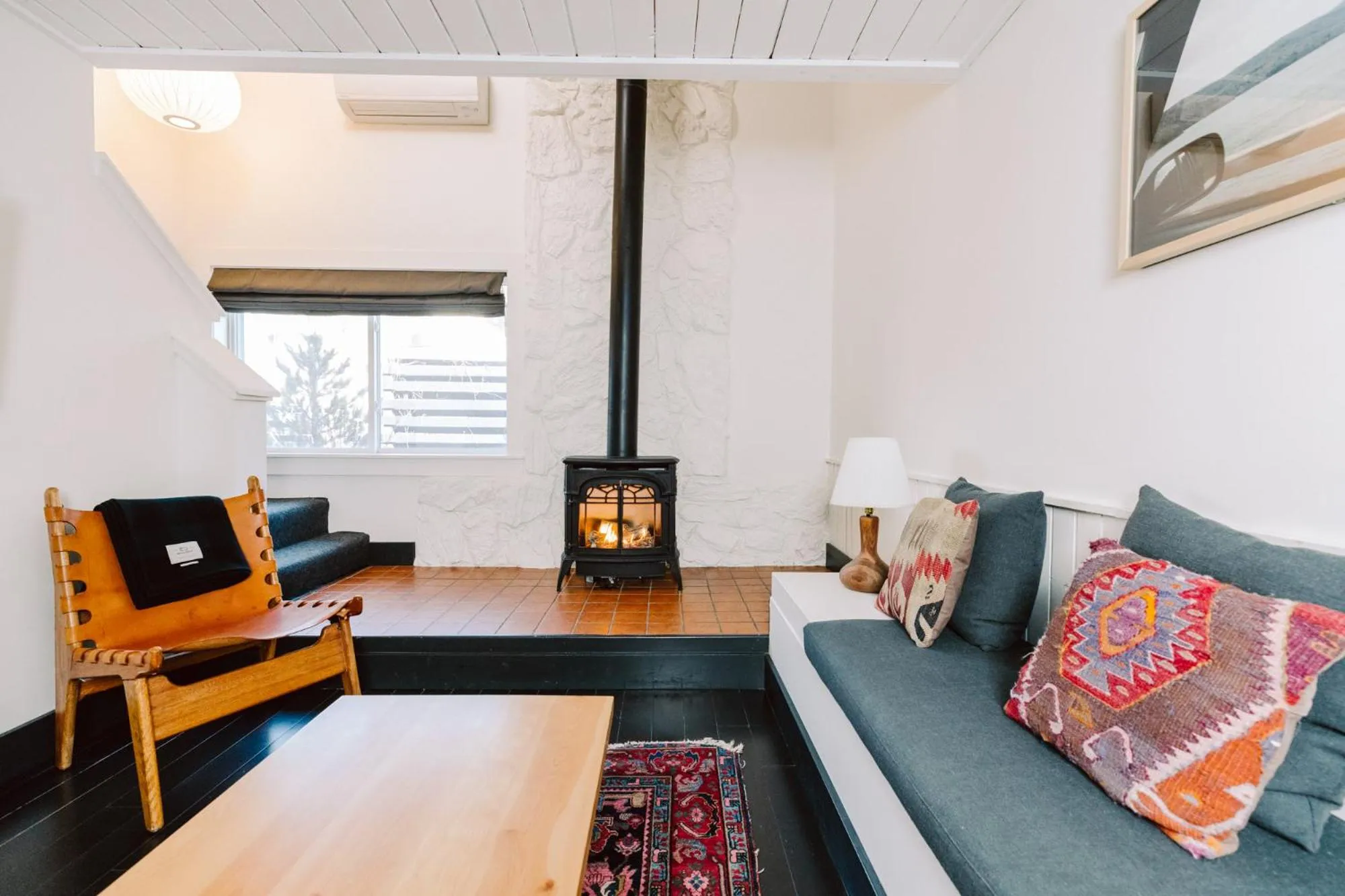 Seating area in Scribner's Catskill Lodge, a Member of Design Hotels