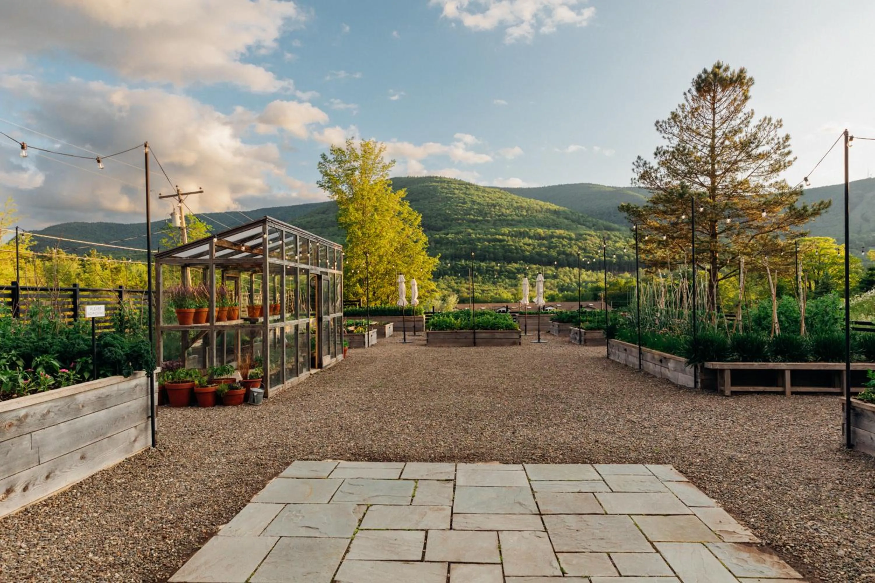 Garden in Scribner's Catskill Lodge, a Member of Design Hotels