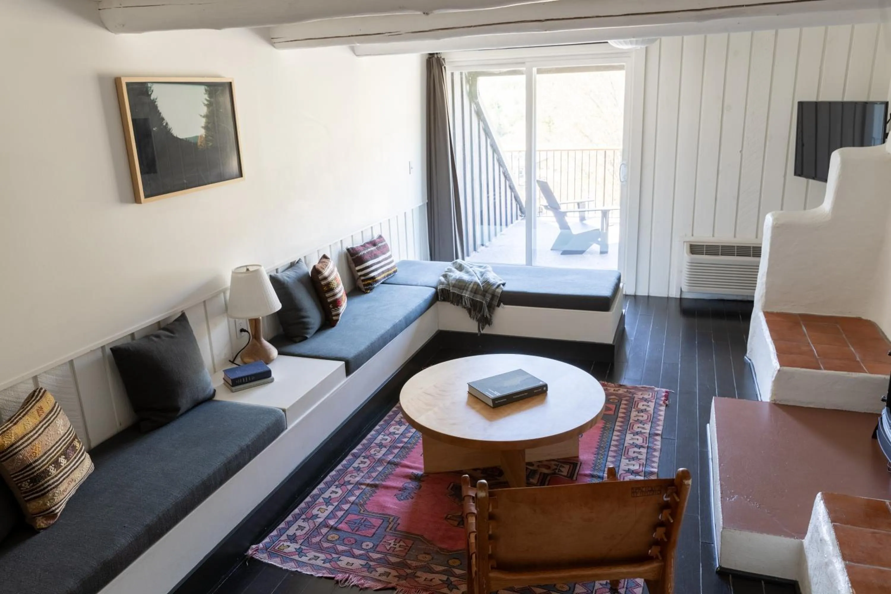 Seating area in Scribner's Catskill Lodge, a Member of Design Hotels