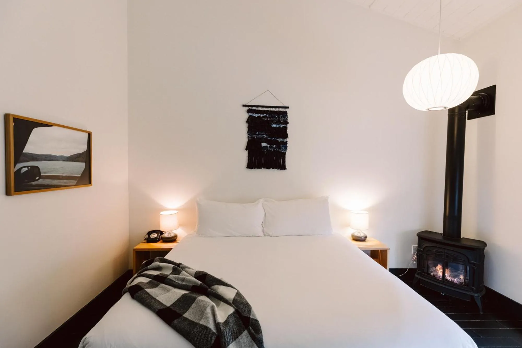 Bed in Scribner's Catskill Lodge, a Member of Design Hotels