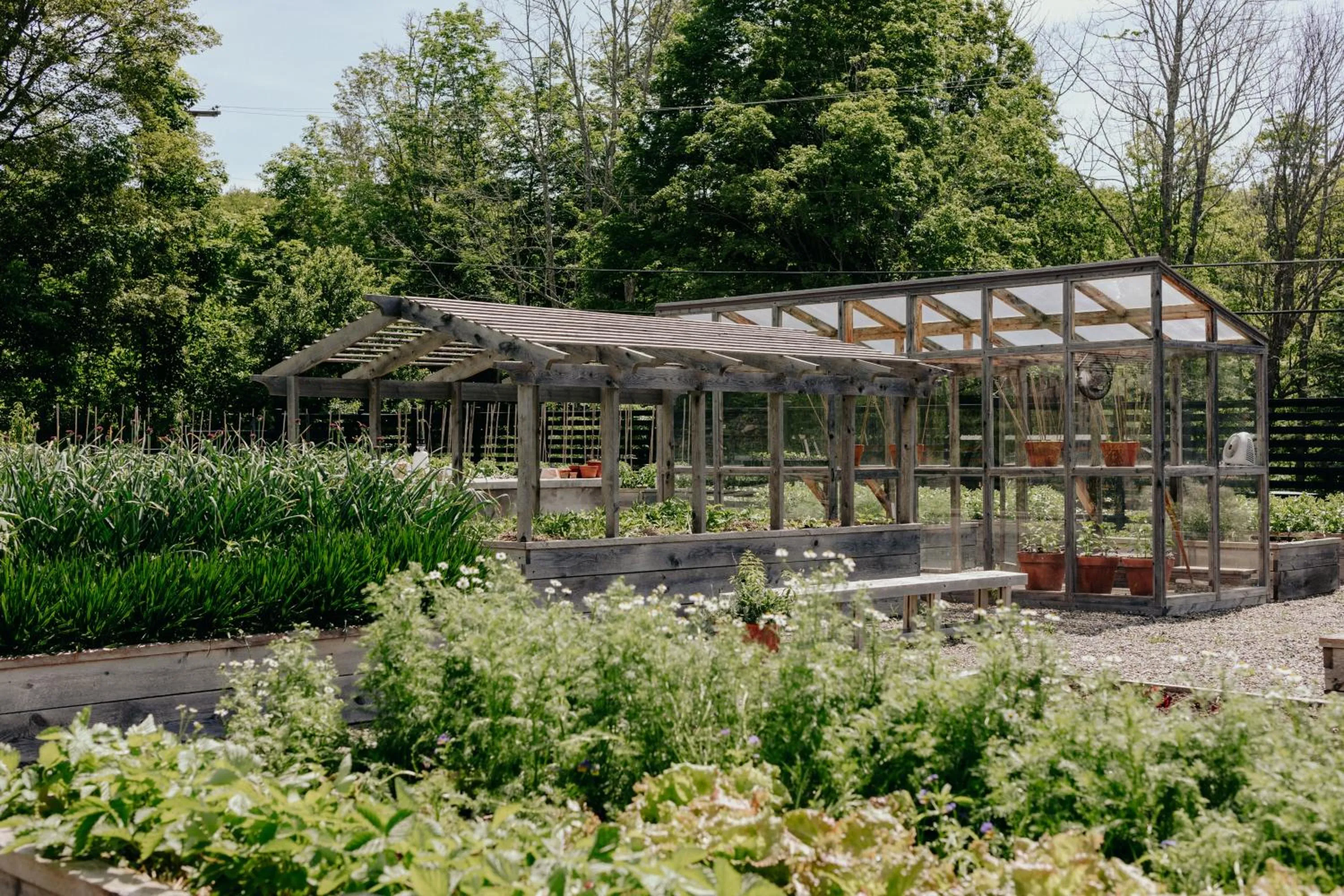 Garden in Scribner's Catskill Lodge, a Member of Design Hotels