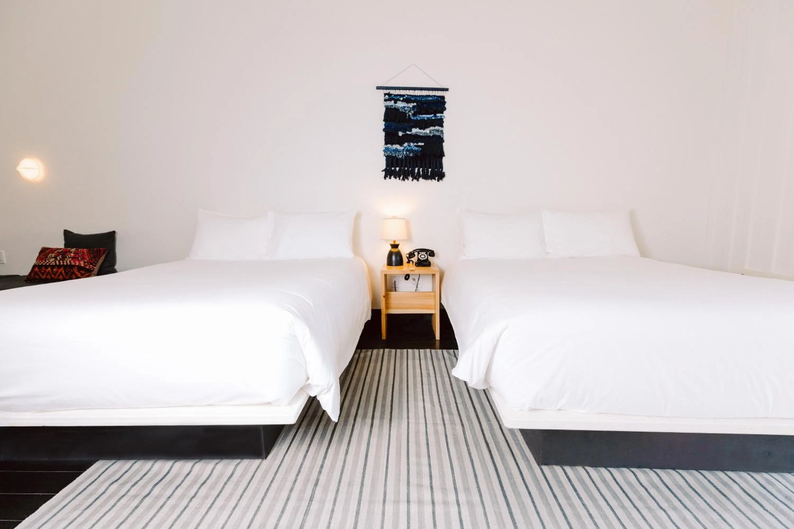 Bed in Scribner's Catskill Lodge, a Member of Design Hotels