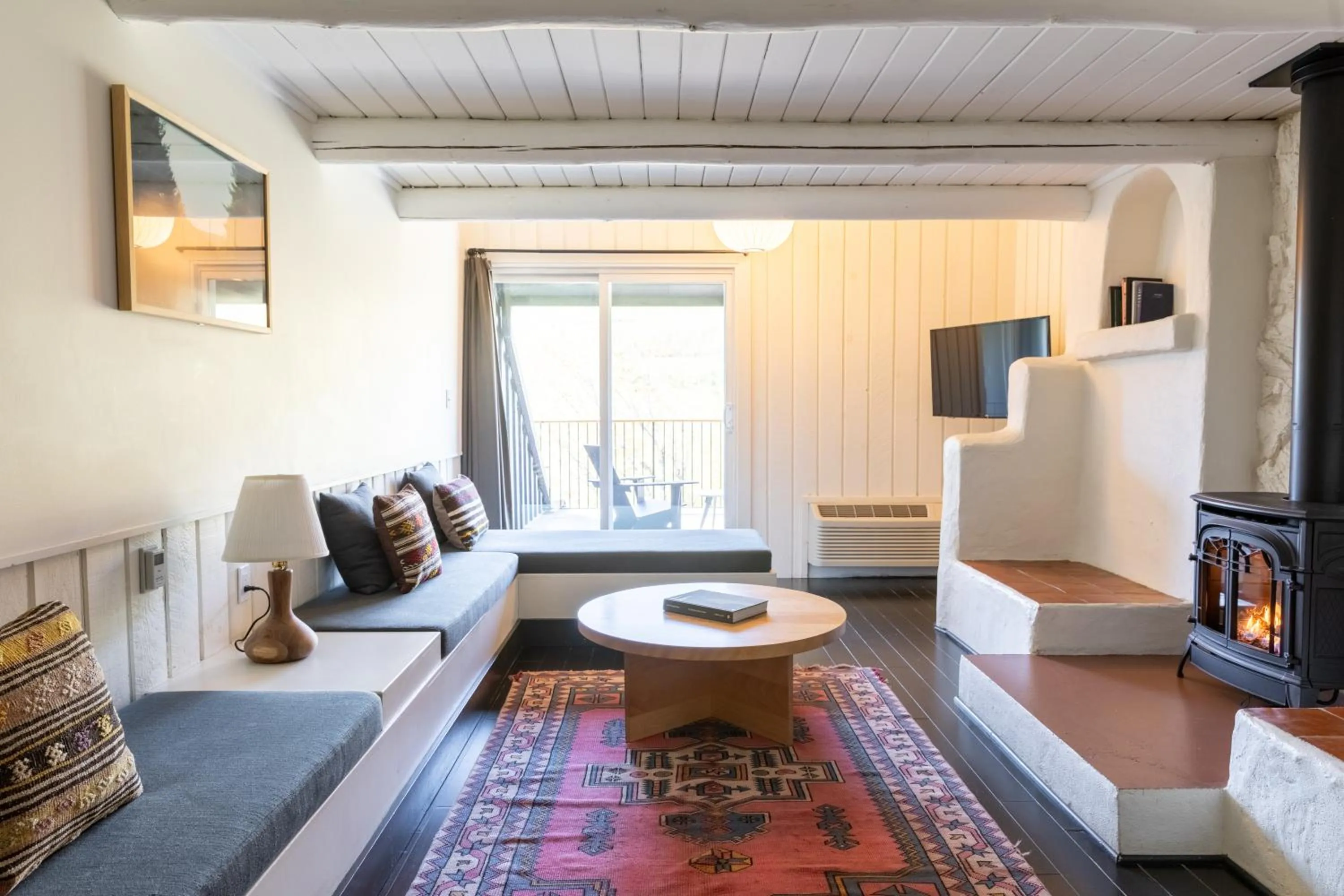 Seating area in Scribner's Catskill Lodge, a Member of Design Hotels