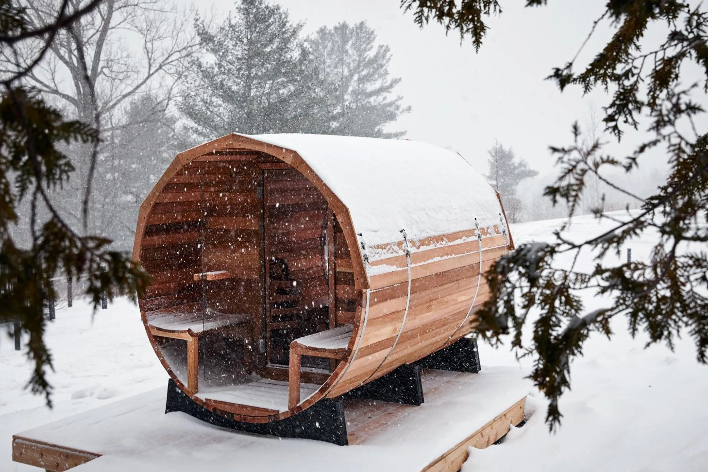 Sauna in Scribner's Catskill Lodge, a Member of Design Hotels