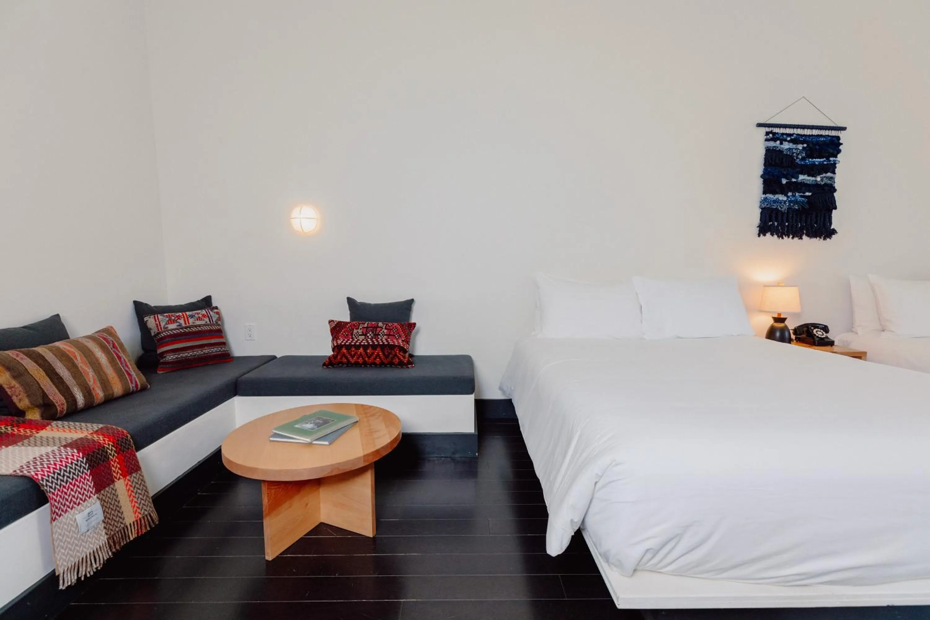 Bed in Scribner's Catskill Lodge, a Member of Design Hotels