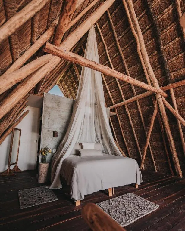 Bed in Papaya Playa Project, Tulum, a Member of Design Hotels