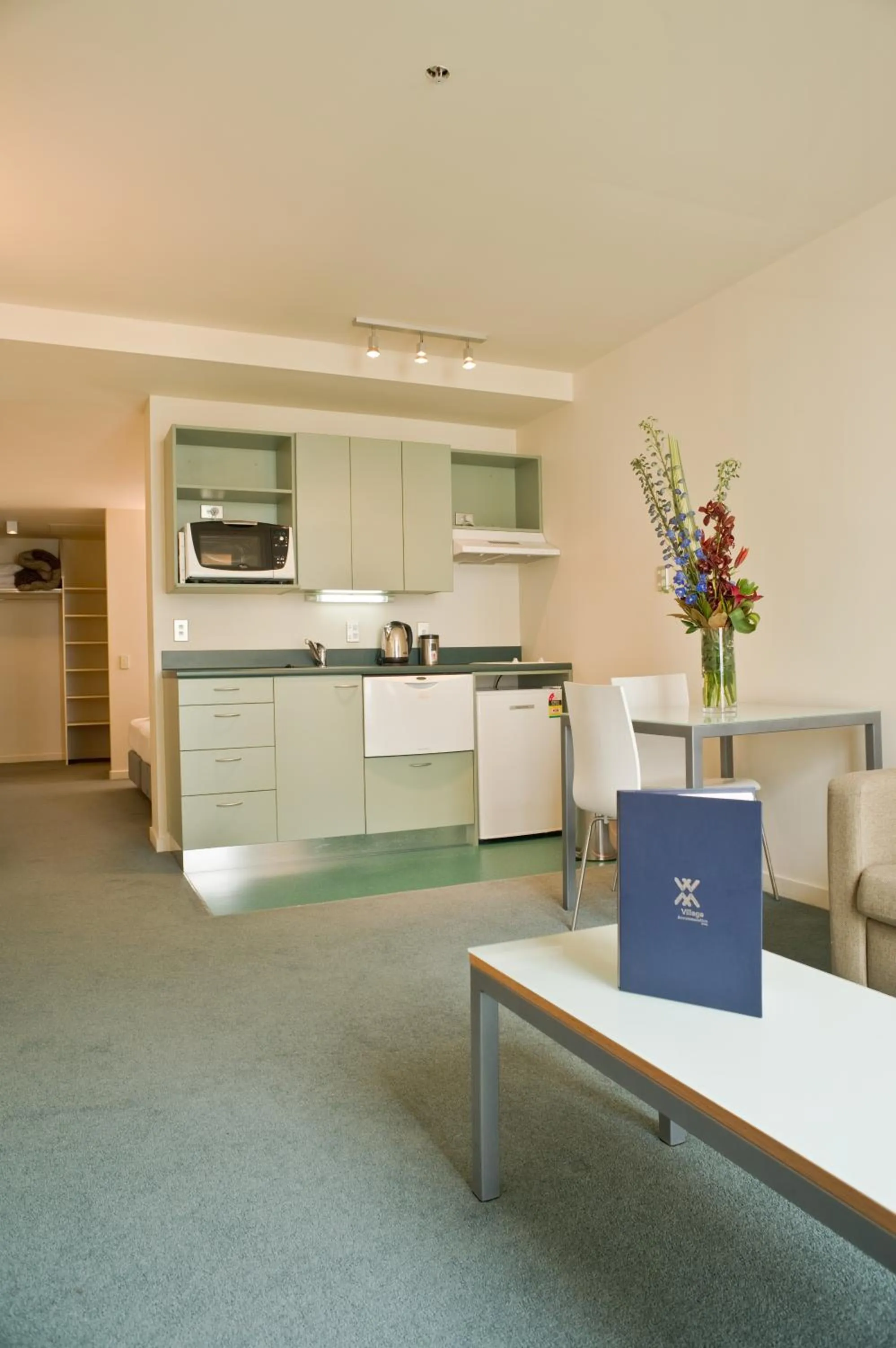 Kitchen or kitchenette in Astelia Apartment Hotel