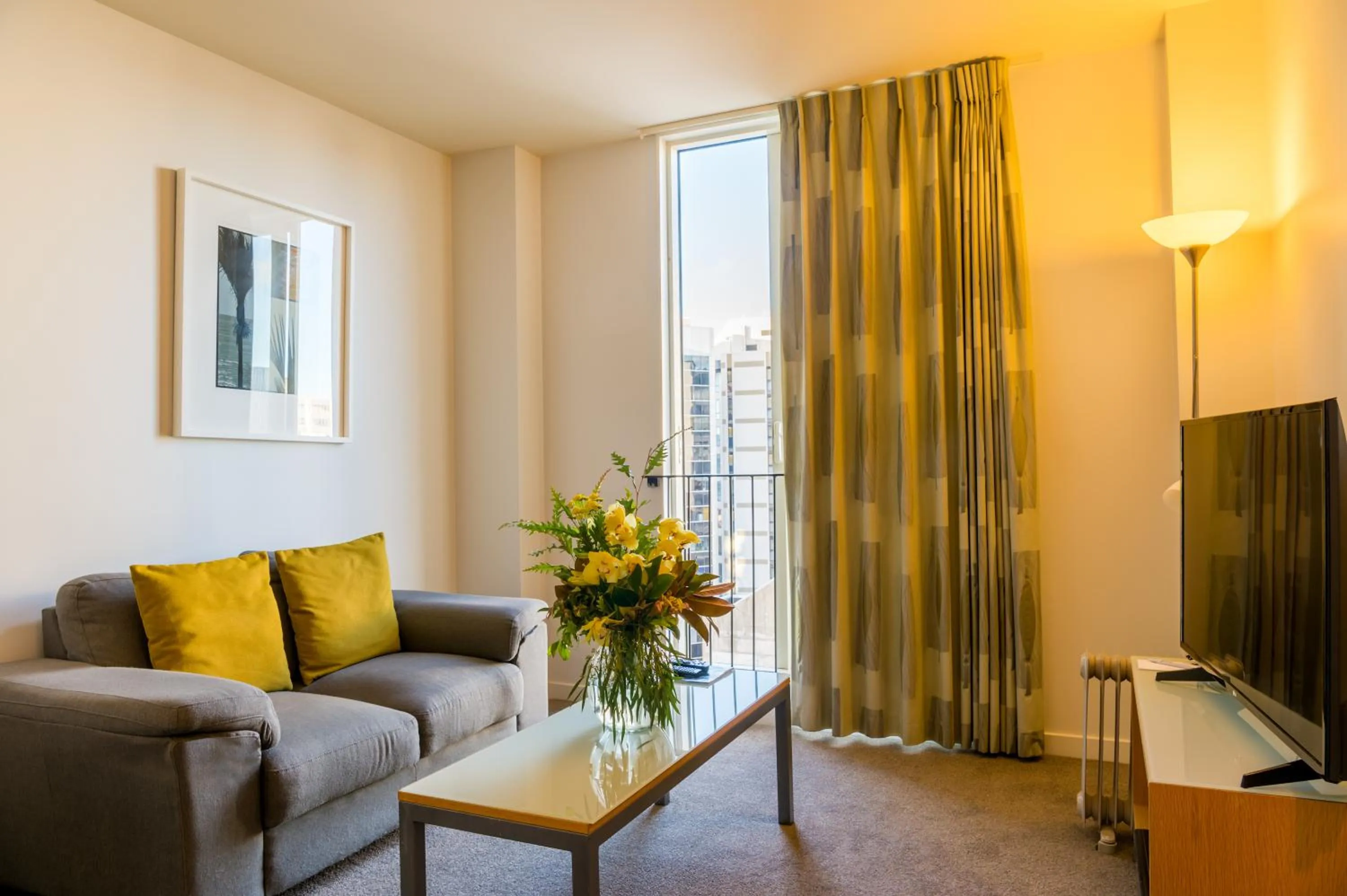 Living room in Astelia Apartment Hotel