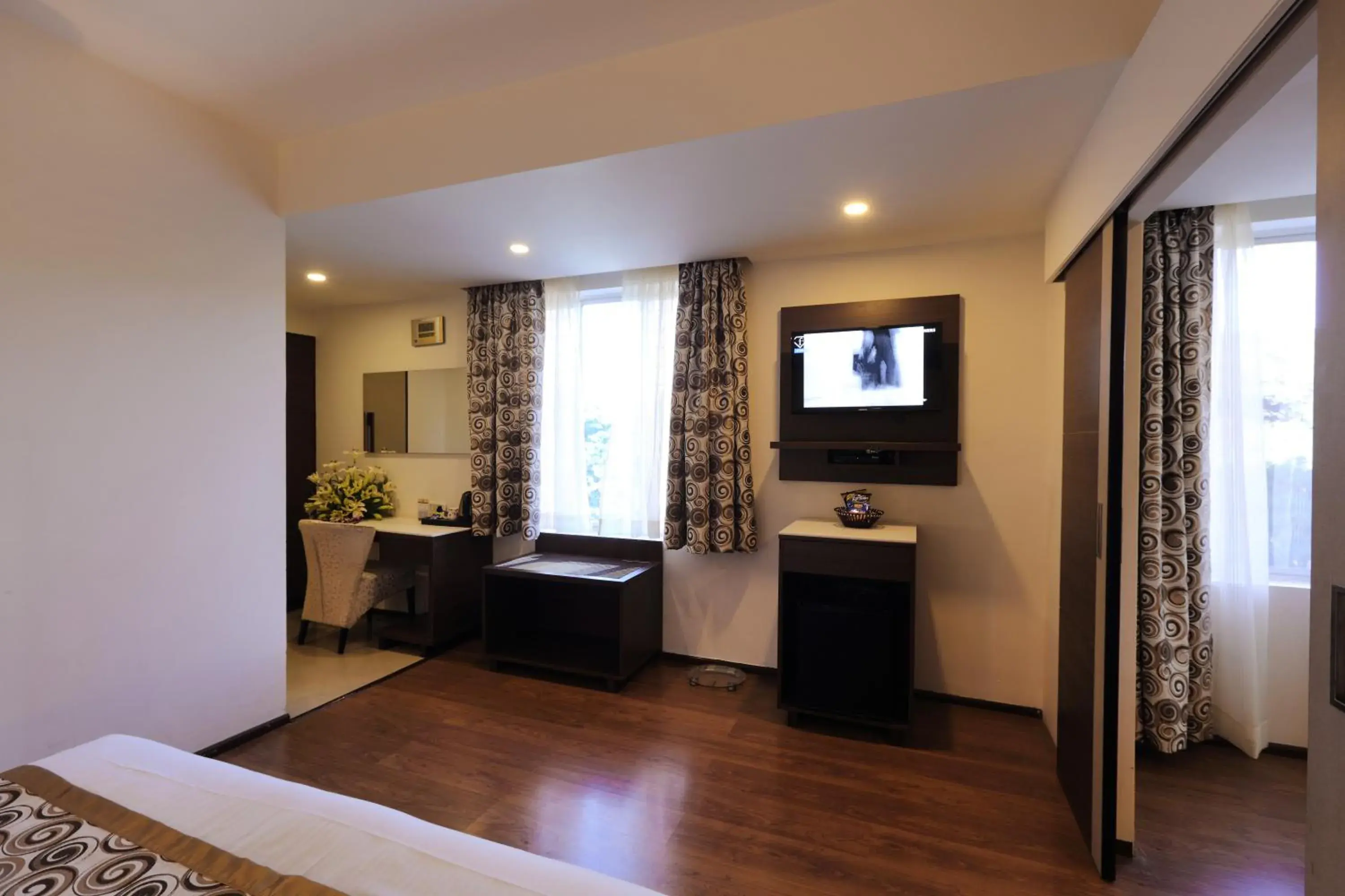 TV and multimedia, Bed in Hotel Pai Vista TV and multimedia, Bed in Hotel Pai Vista