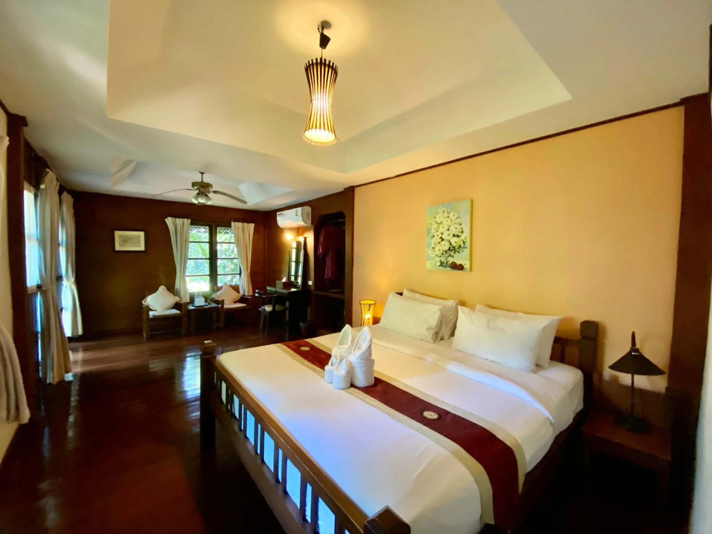 Bed in Fern Resort Mae Hong Son