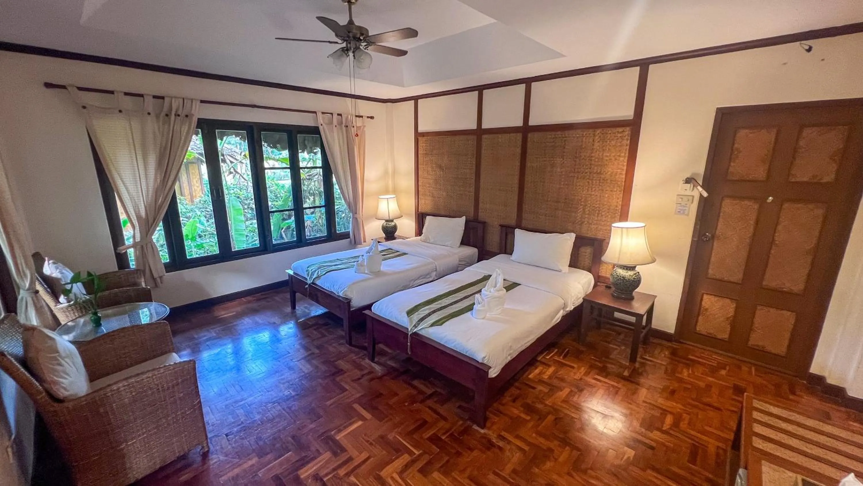 Bed in Fern Resort Mae Hong Son