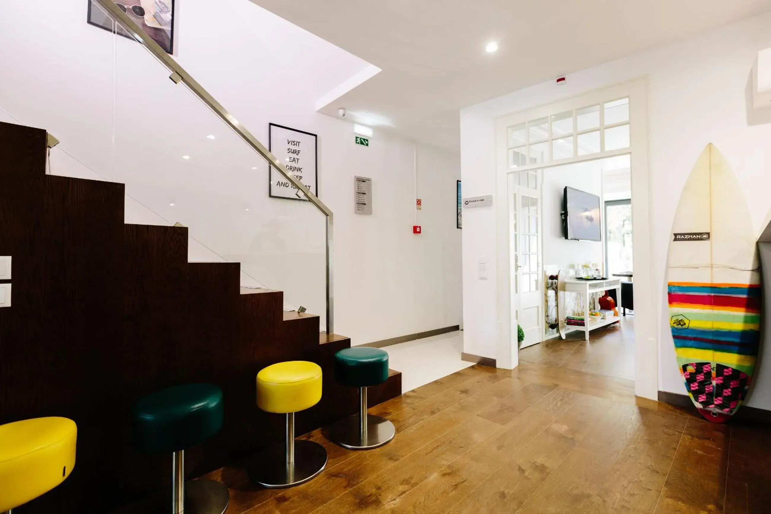 Lobby or reception in Lisbon South Hostel Lobby or reception in Lisbon South Hostel