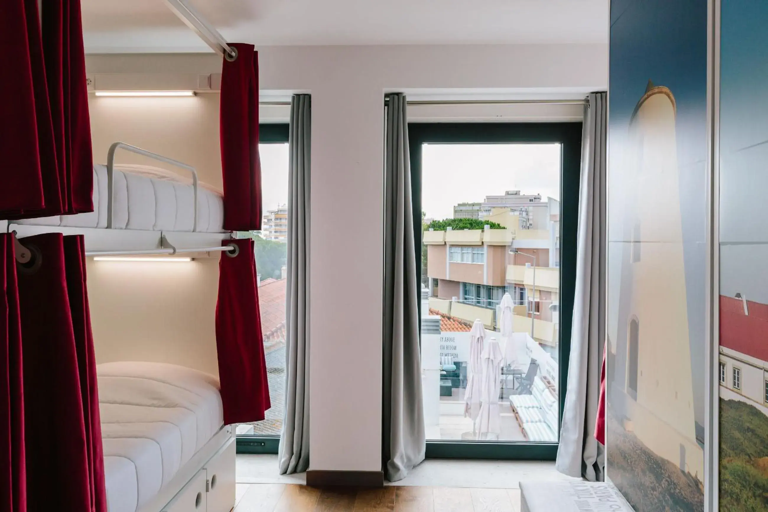 Balcony/Terrace, Bed in Lisbon South Hostel Balcony/Terrace, Bed in Lisbon South Hostel