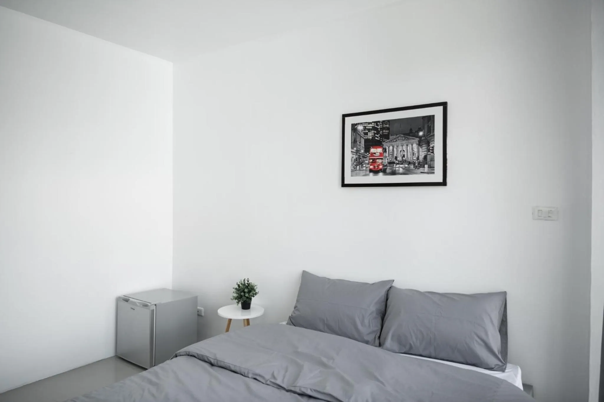 Bed in Studio 41 Salaya-Sai4