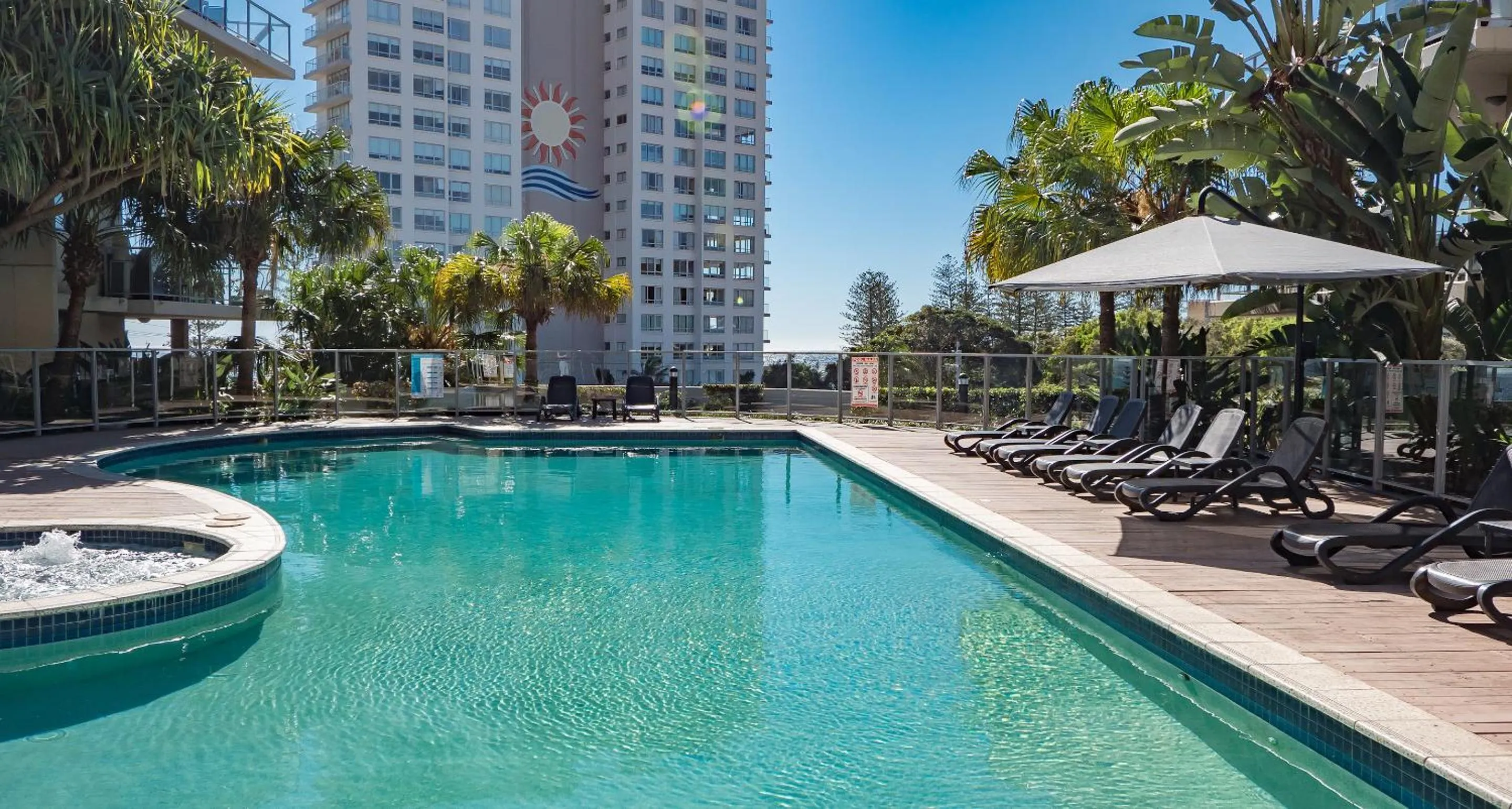 Swimming pool in Swell Resort Burleigh Heads