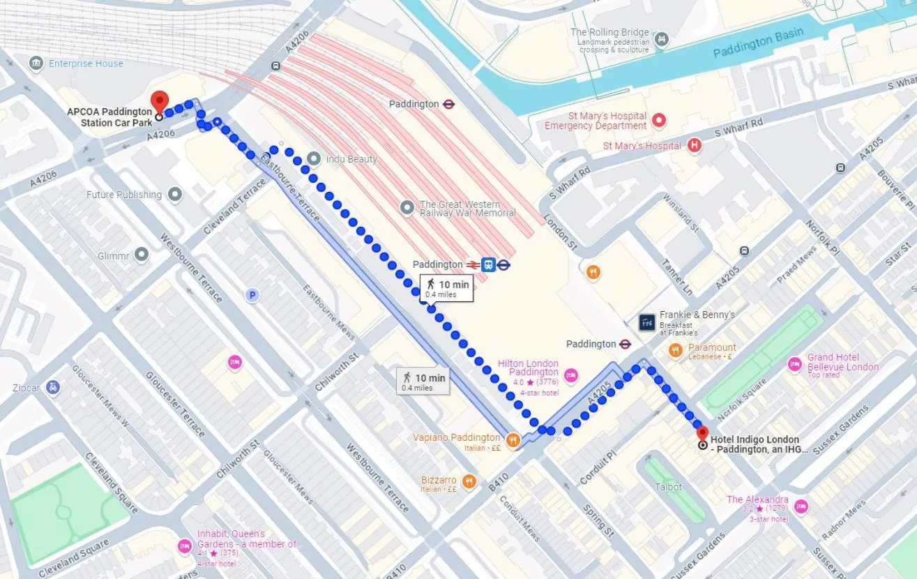 Parking in Hotel Indigo London Hyde Park Paddington by IHG