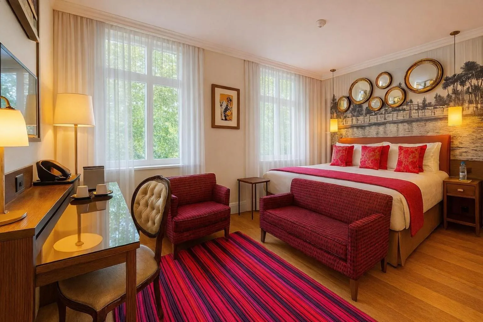 Garden, Bed in Hotel Indigo London Hyde Park Paddington by IHG