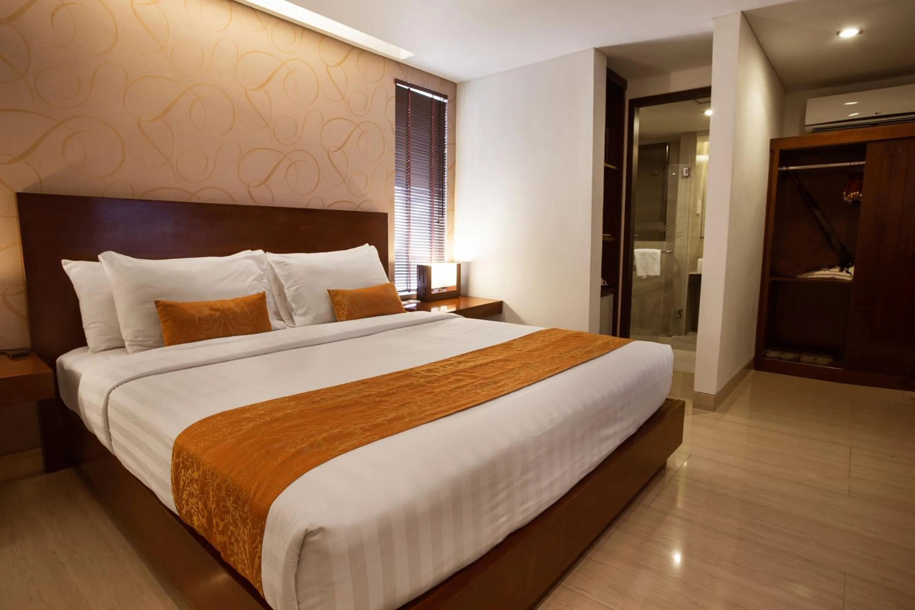 Bedroom, Bed in d'primahotel Seminyak