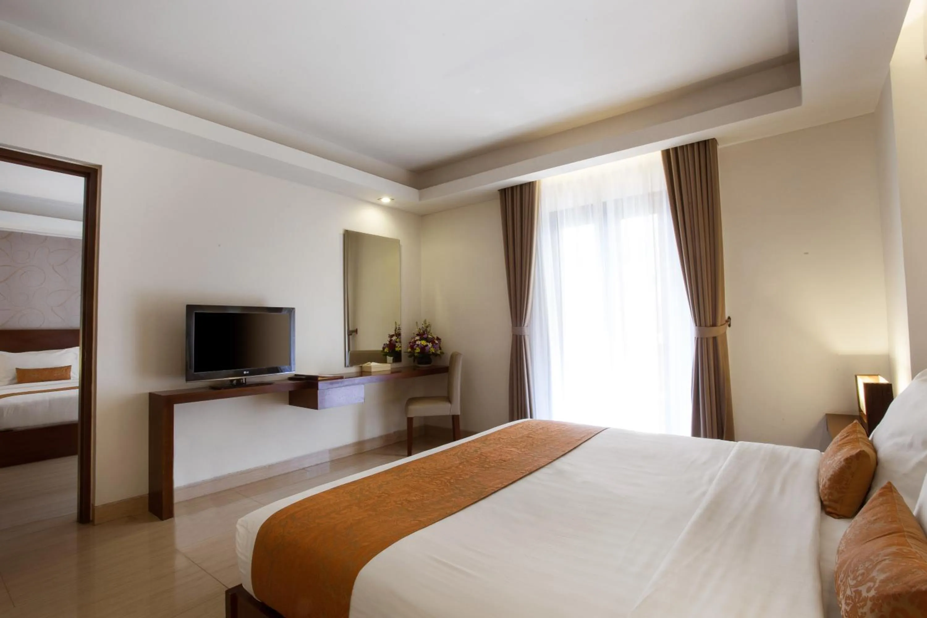 Bedroom, Bed in d'primahotel Seminyak