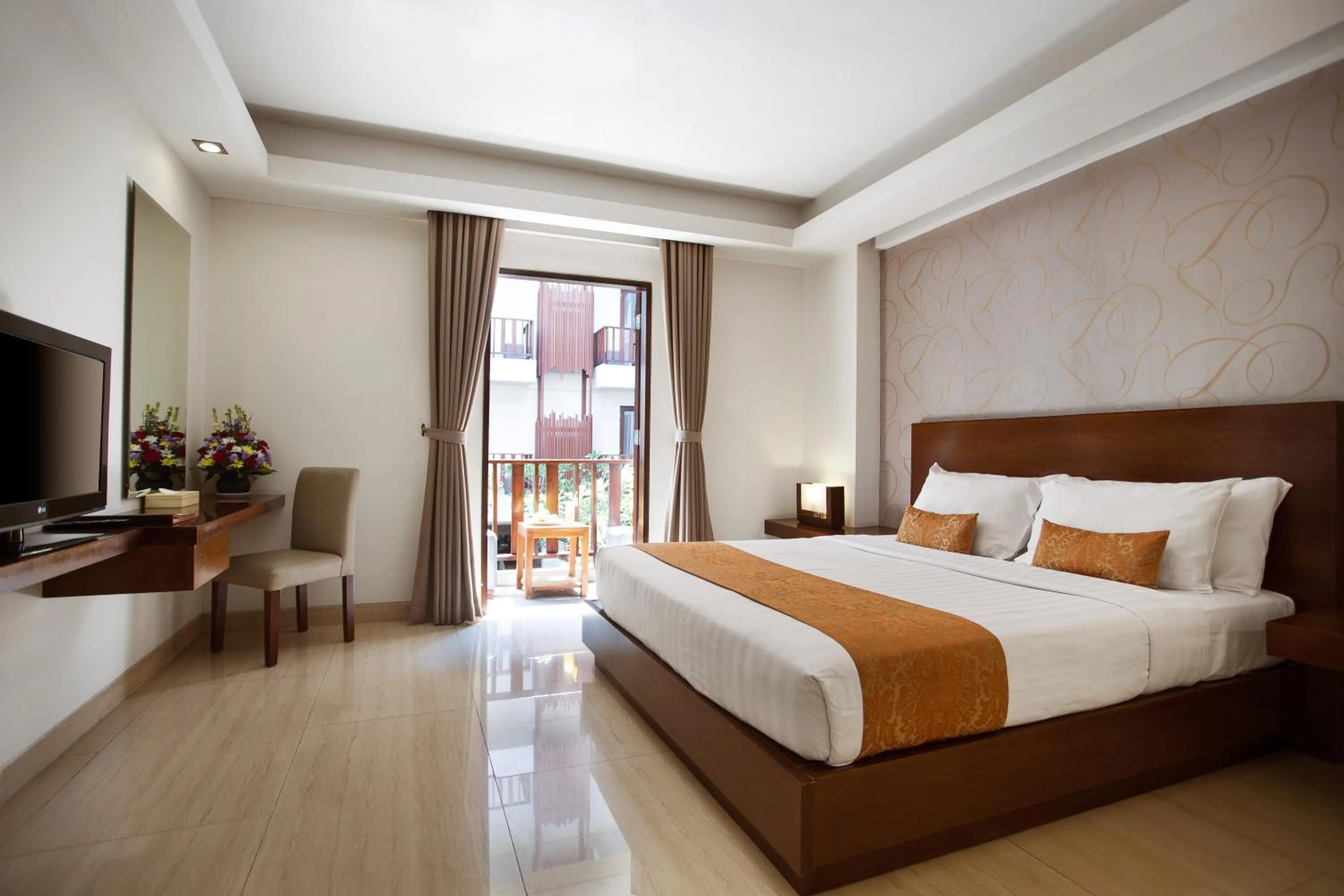 Bedroom, Bed in d'primahotel Seminyak