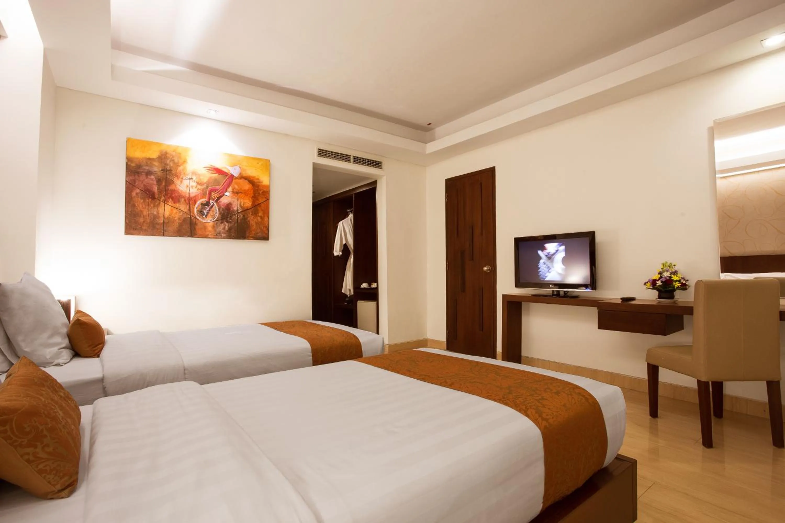 Bedroom, Bed in d'primahotel Seminyak