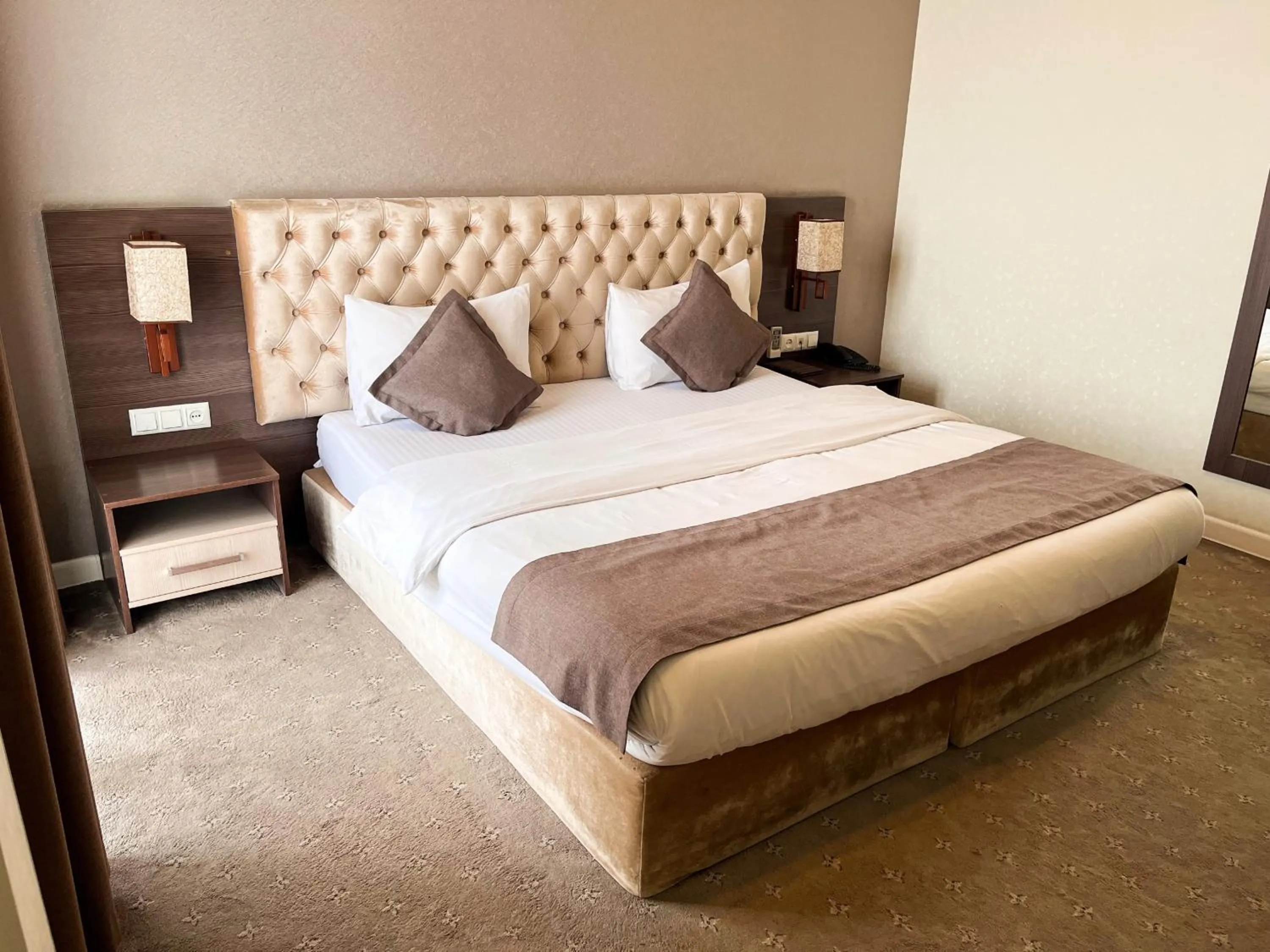 Bed in Hotel FN Shymkent