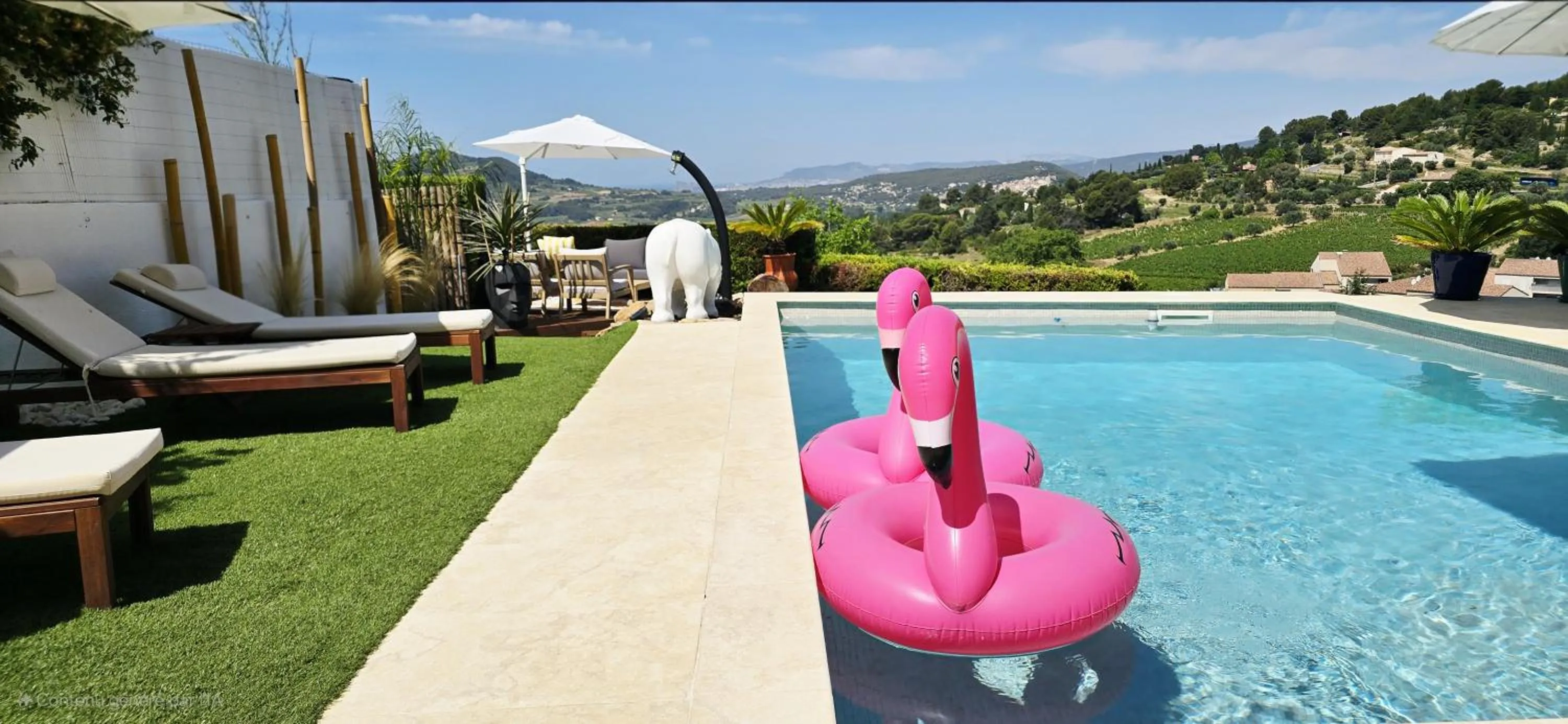 Patio in Le Nid Bleu