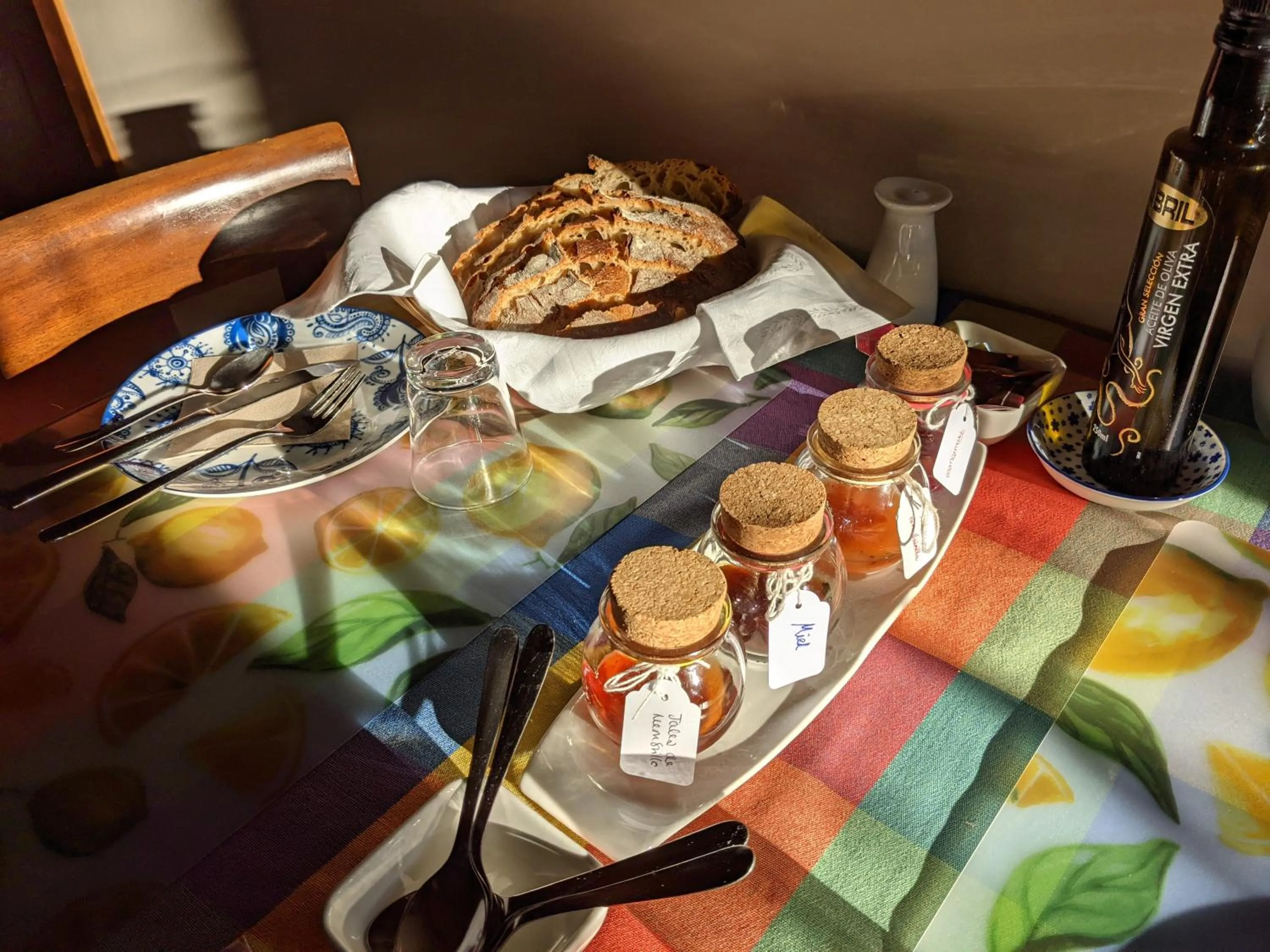 Continental breakfast in Pazo de Chaioso Ribeira Sacra