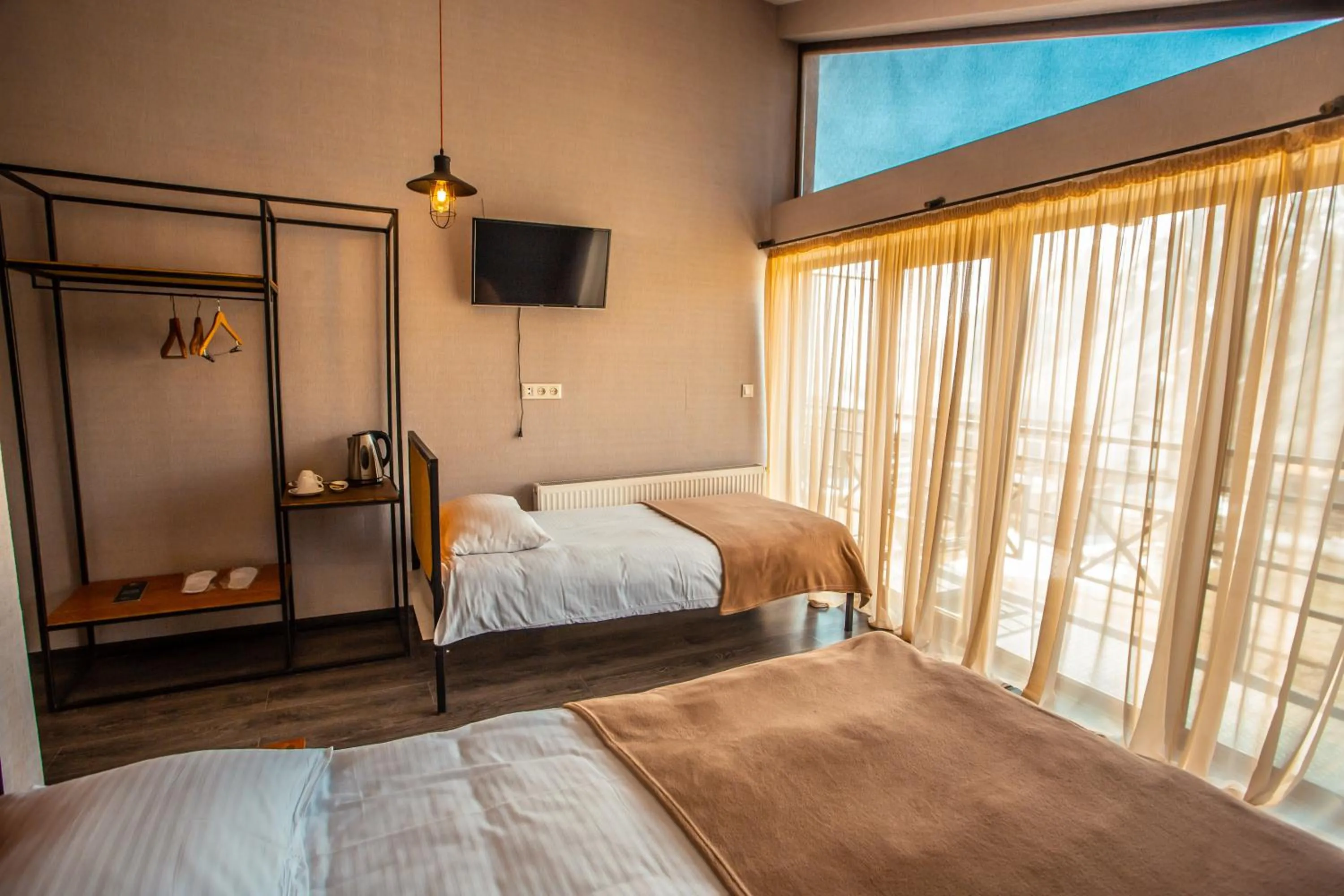 Bed in Chemodann Kazbegi