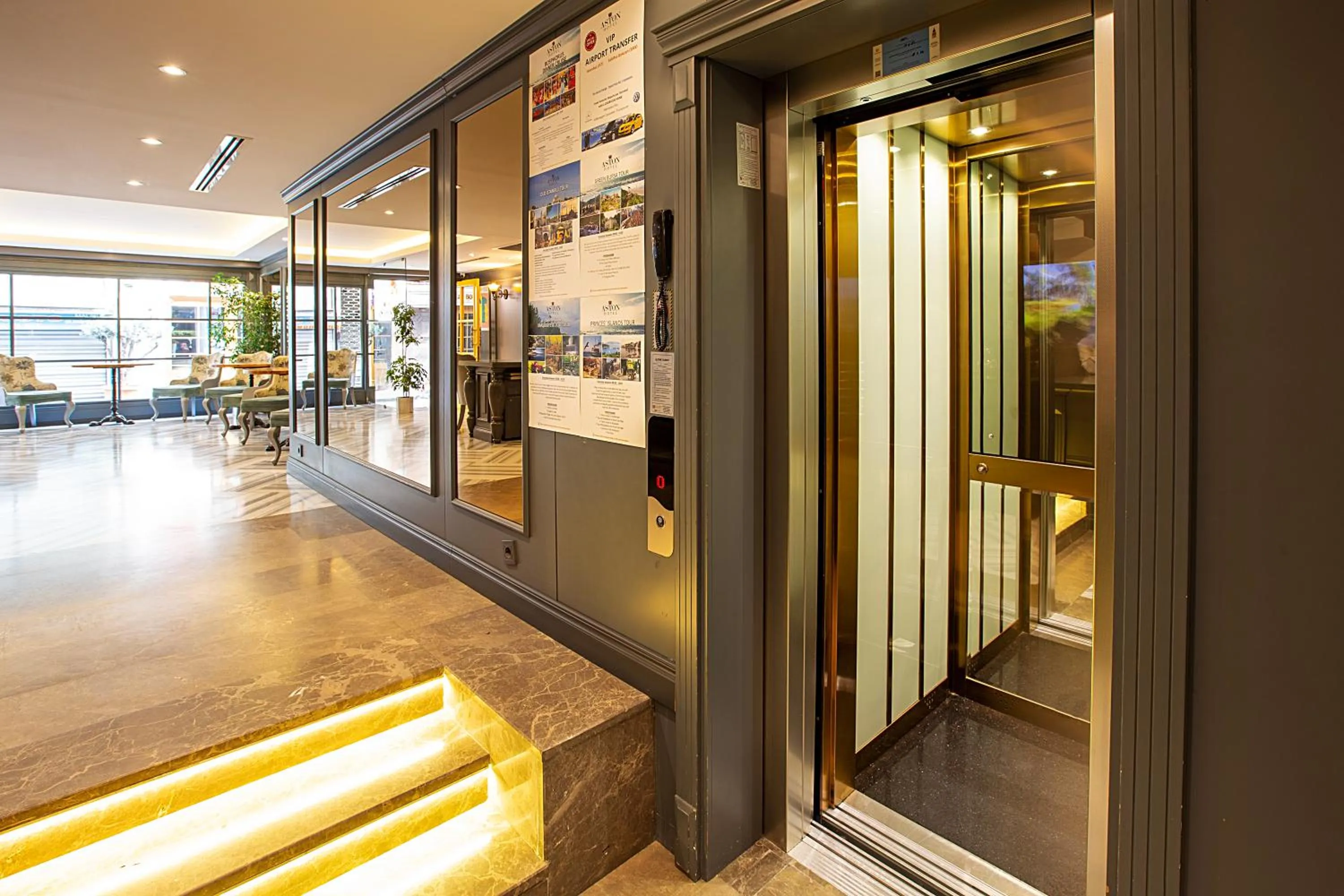 elevator in Aston Hotel Taksim