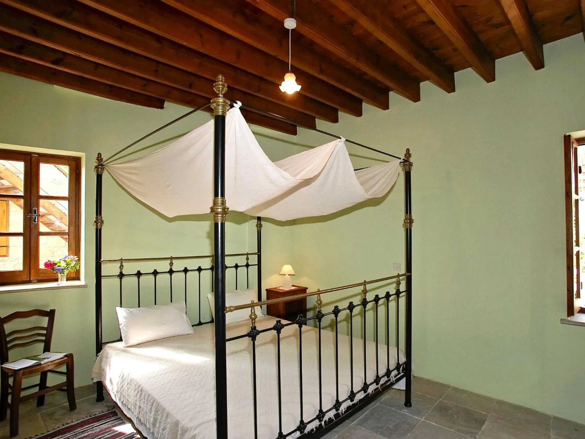 Bed in Porfyrios Country House