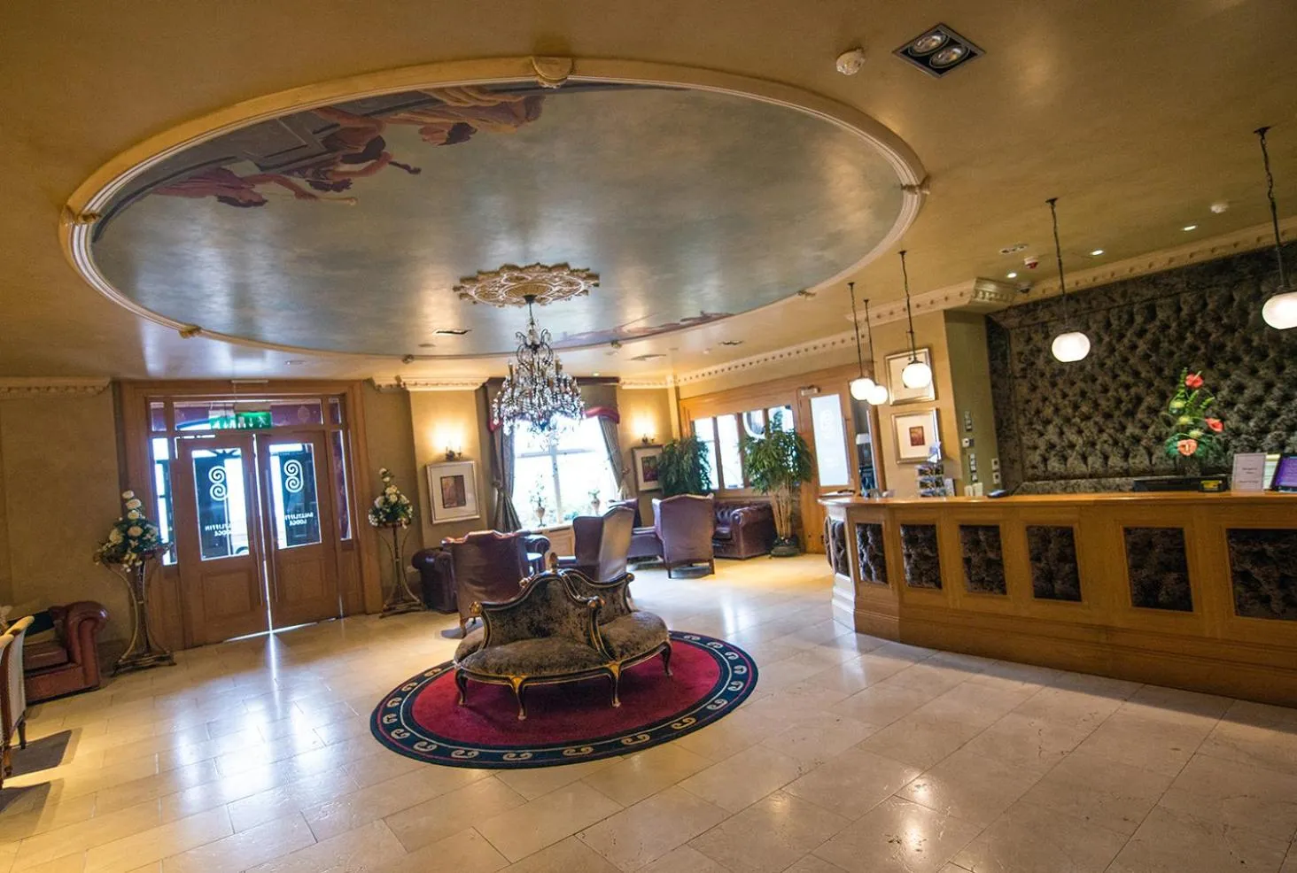 Lobby or reception in The Ballyliffin Lodge and Spa