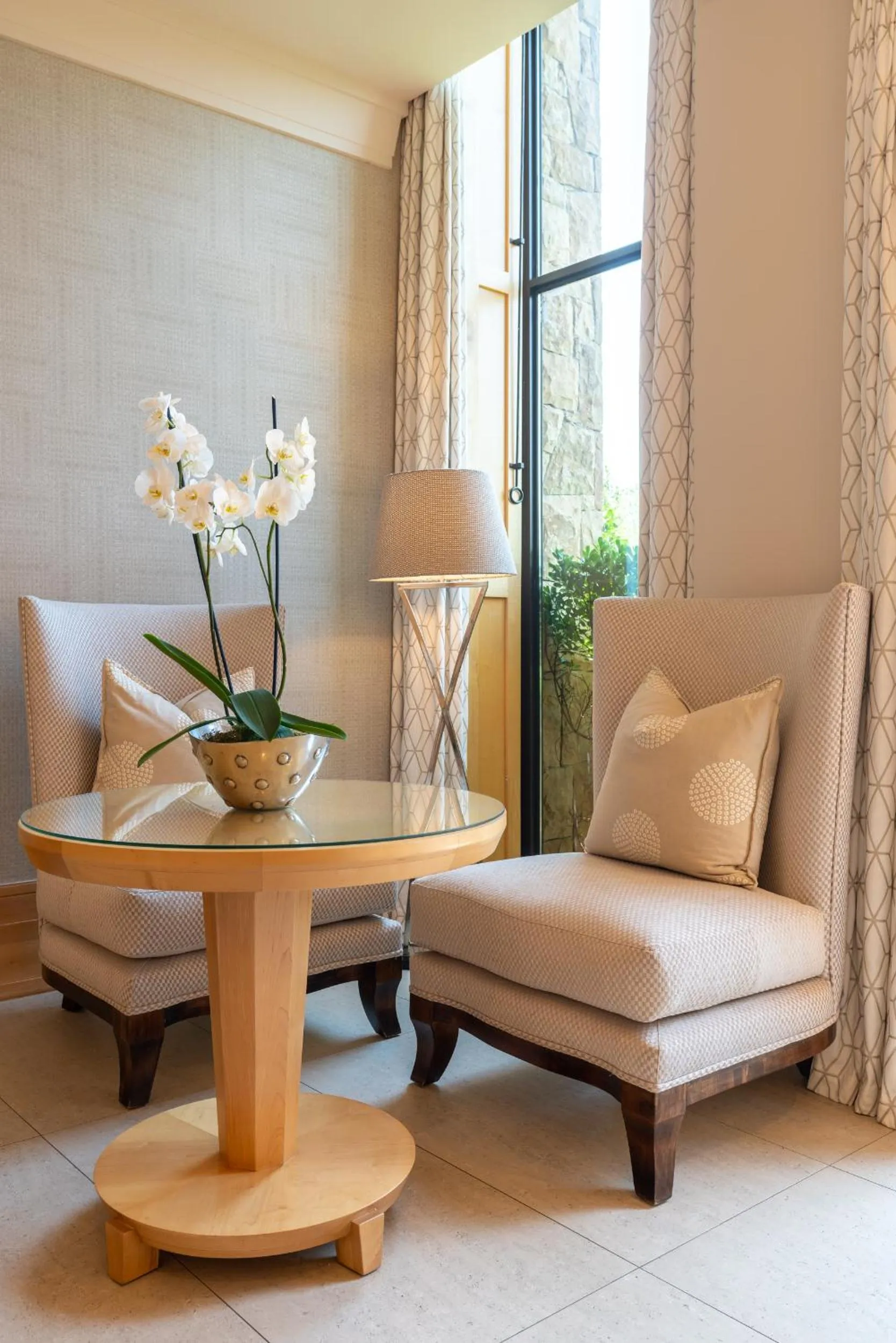 Seating area in Saxon Hotel, Villas & Spa