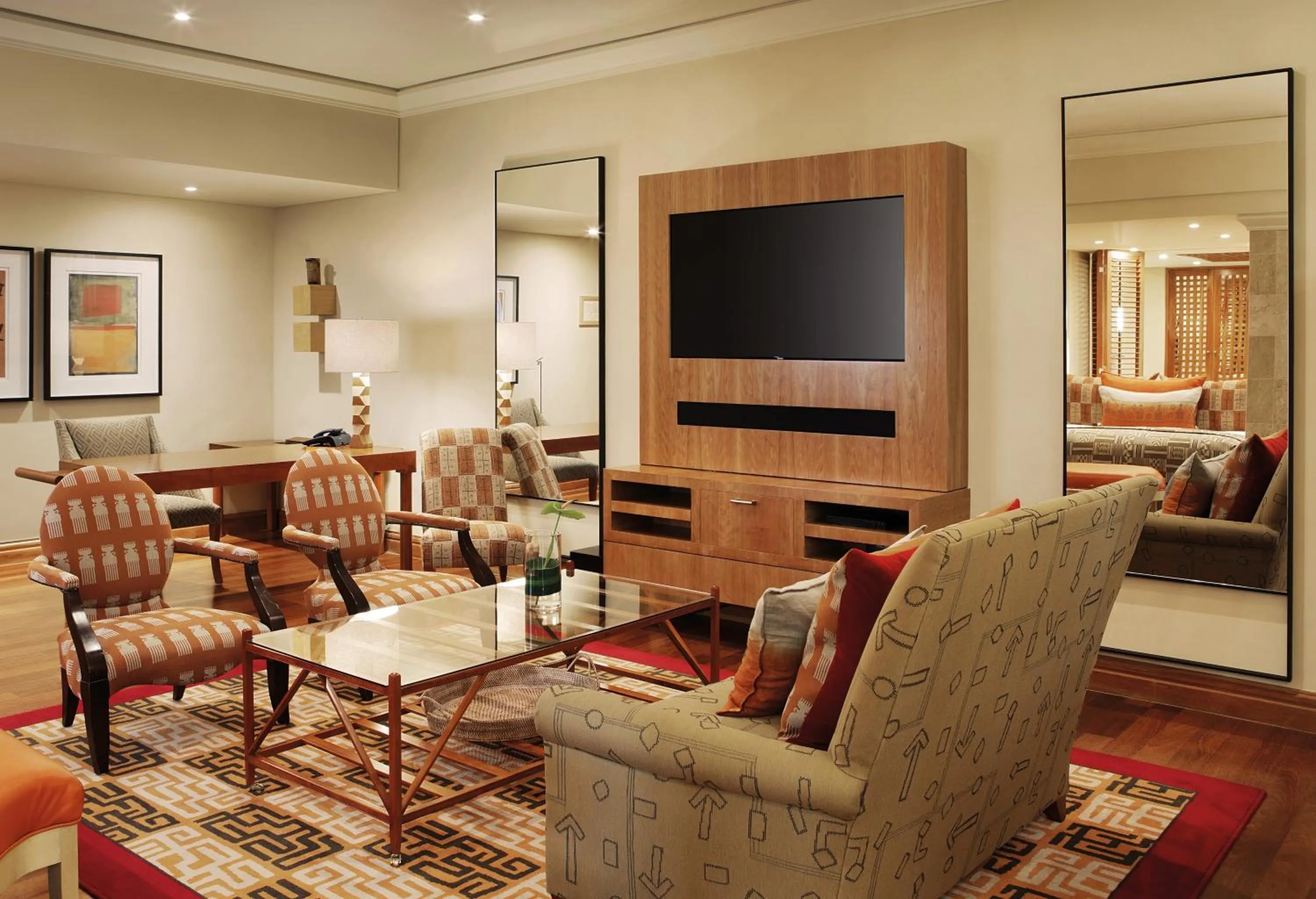 Living room in Saxon Hotel, Villas & Spa