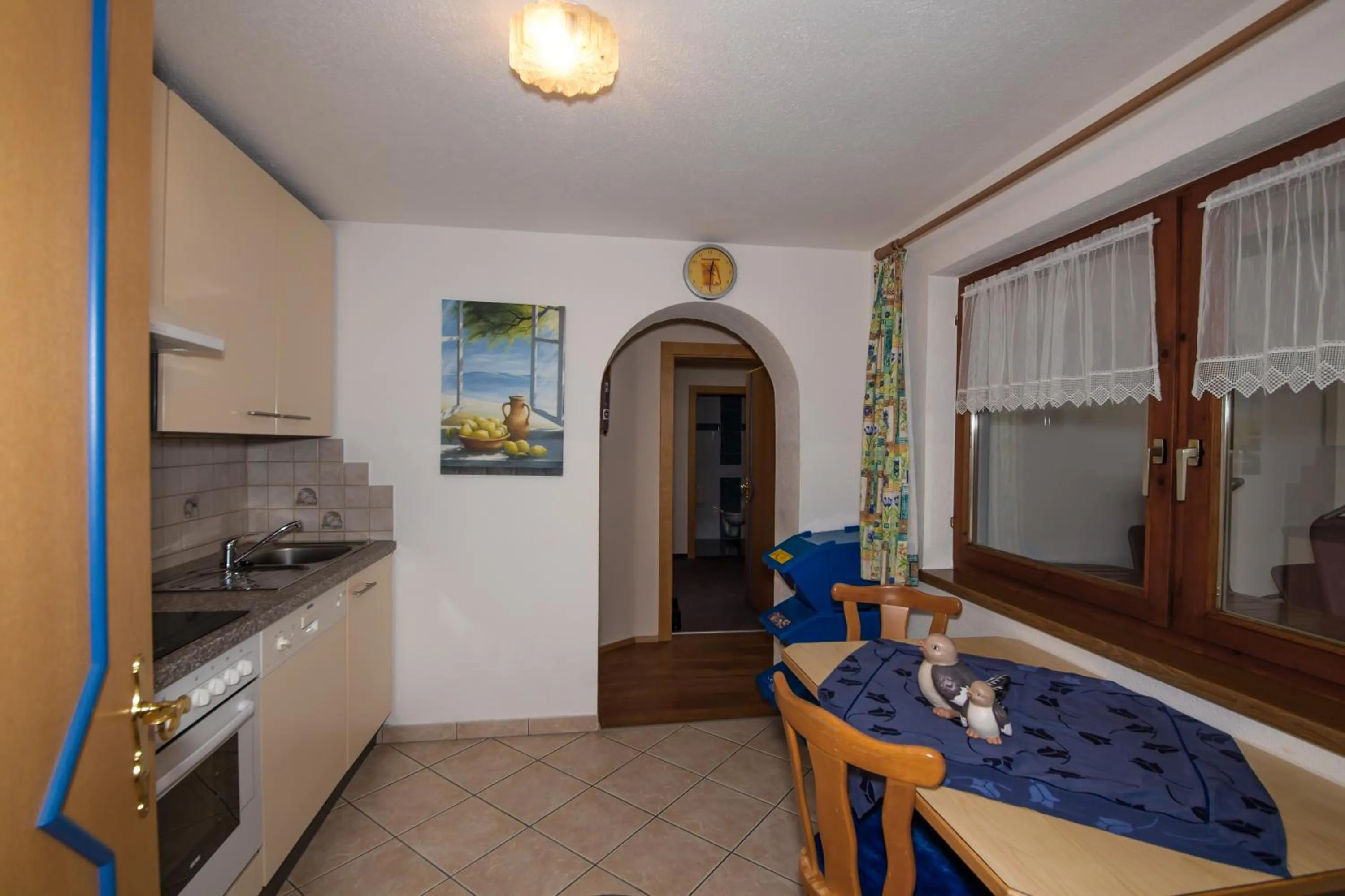 kitchen in Appartement Sporthütte Fiegl