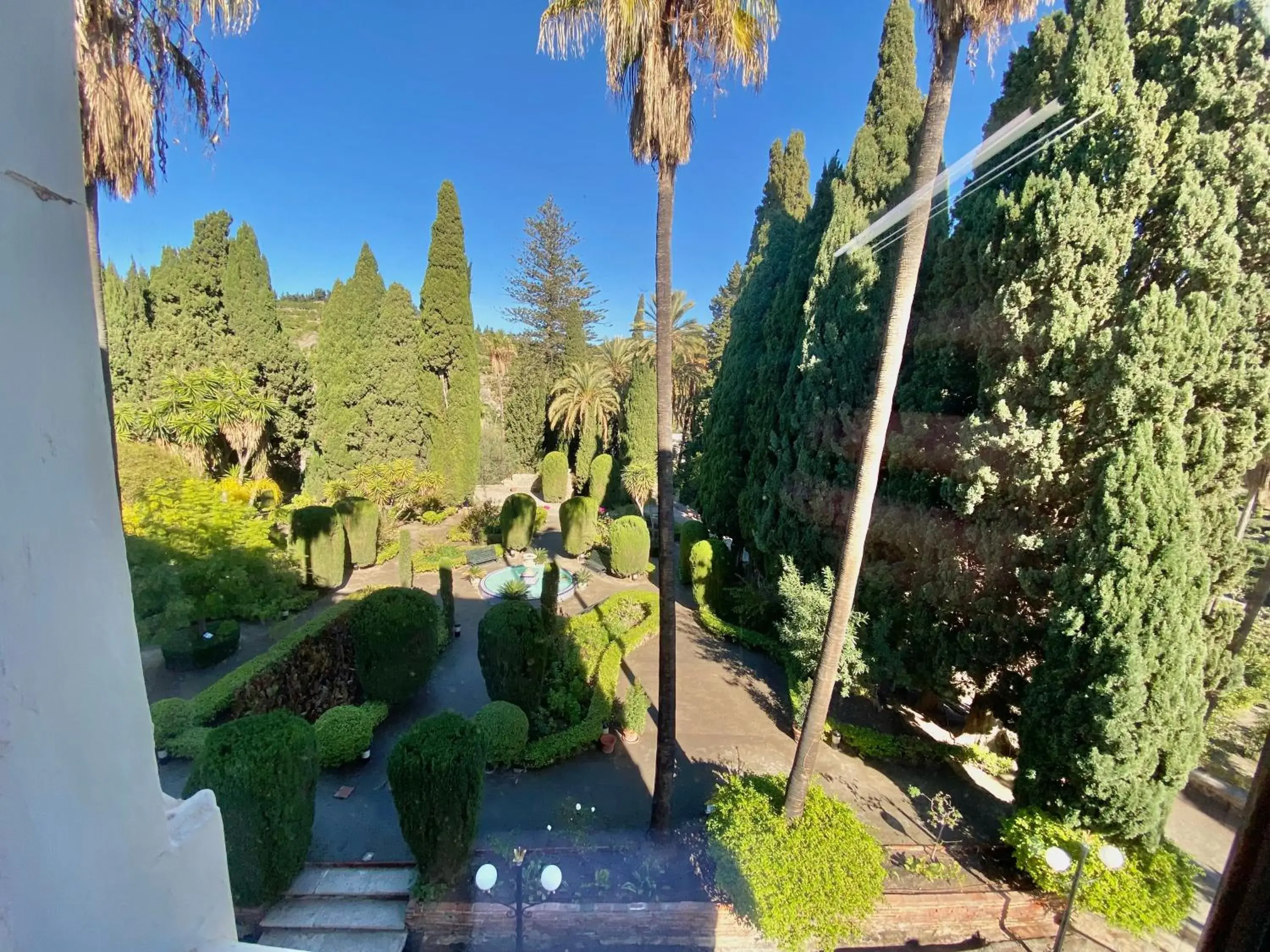 Garden view in Casa de los Bates Garden view in Casa de los Bates