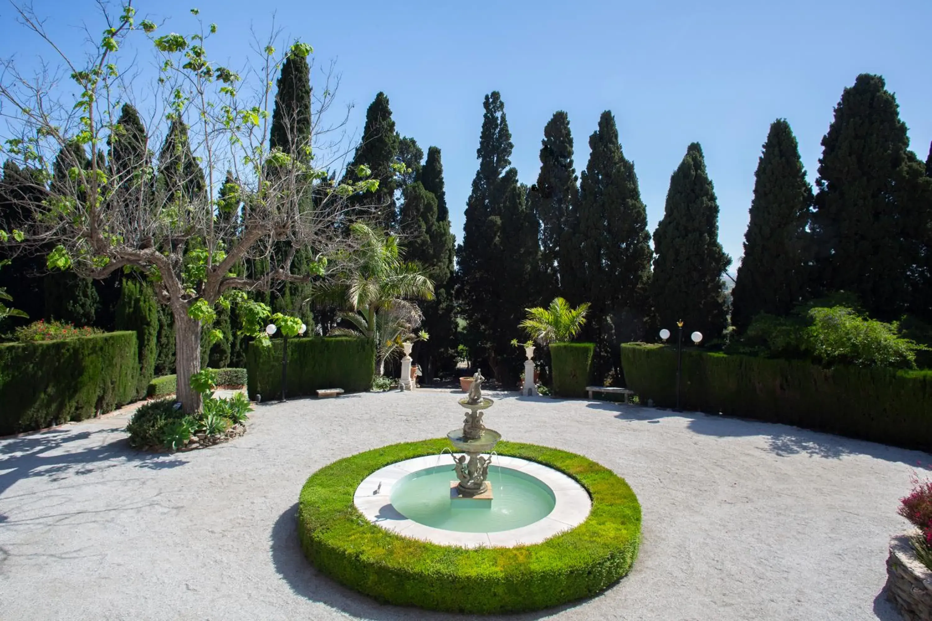 Garden view in Casa de los Bates Garden view in Casa de los Bates