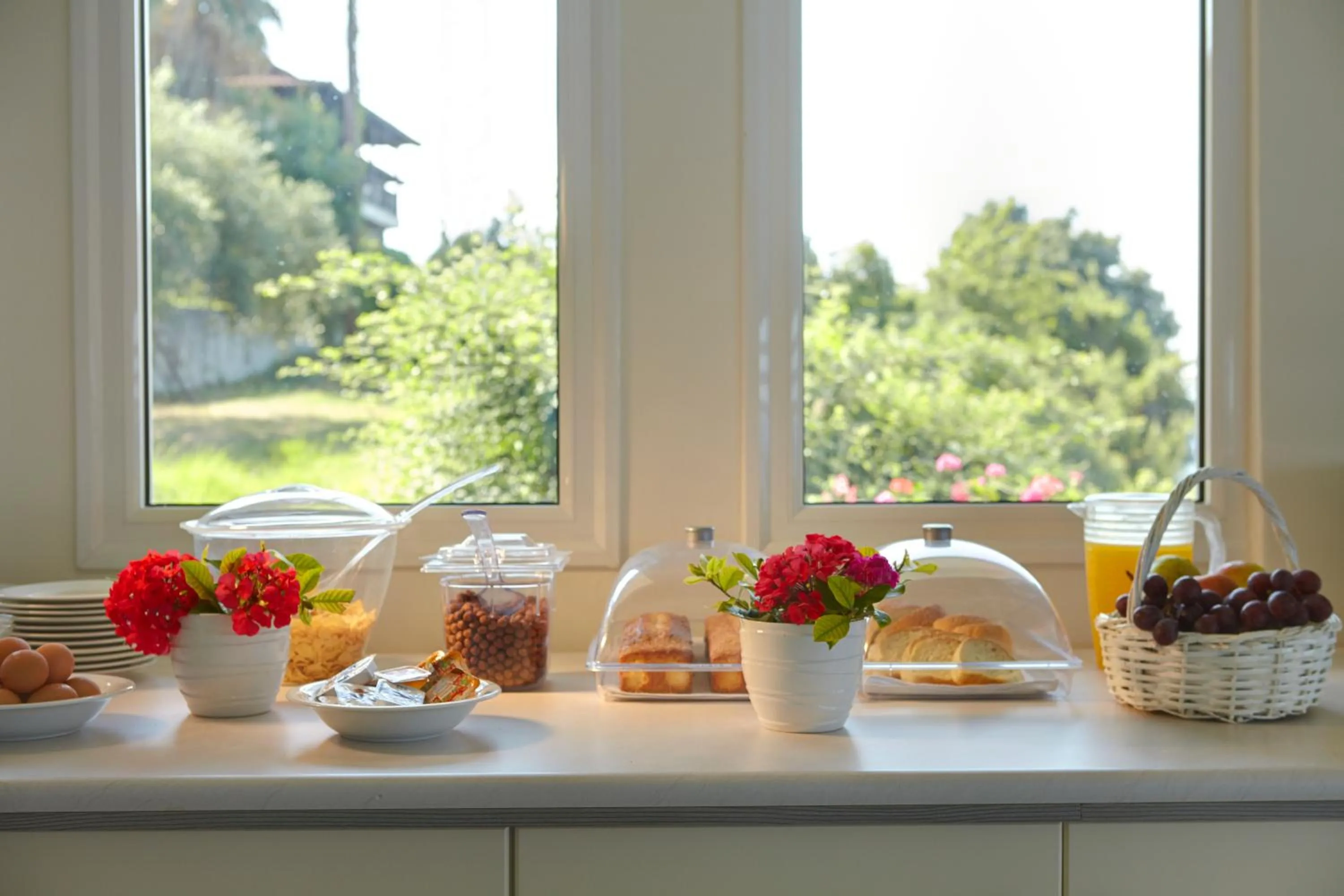 Buffet breakfast in Hotel Alkyonis