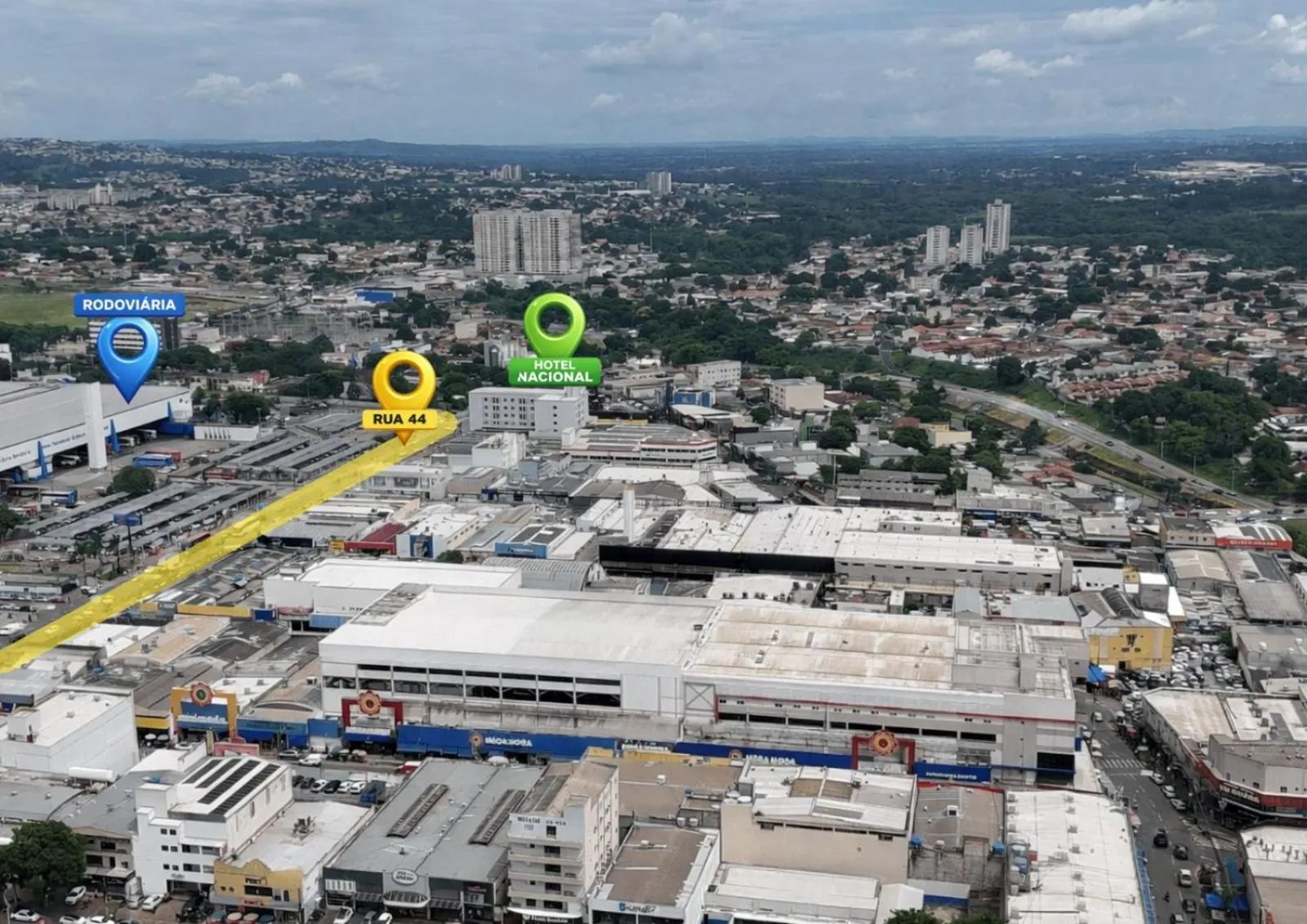 Hotel Nacional Service - Fácil acesso a Região da 44 e Rodoviária