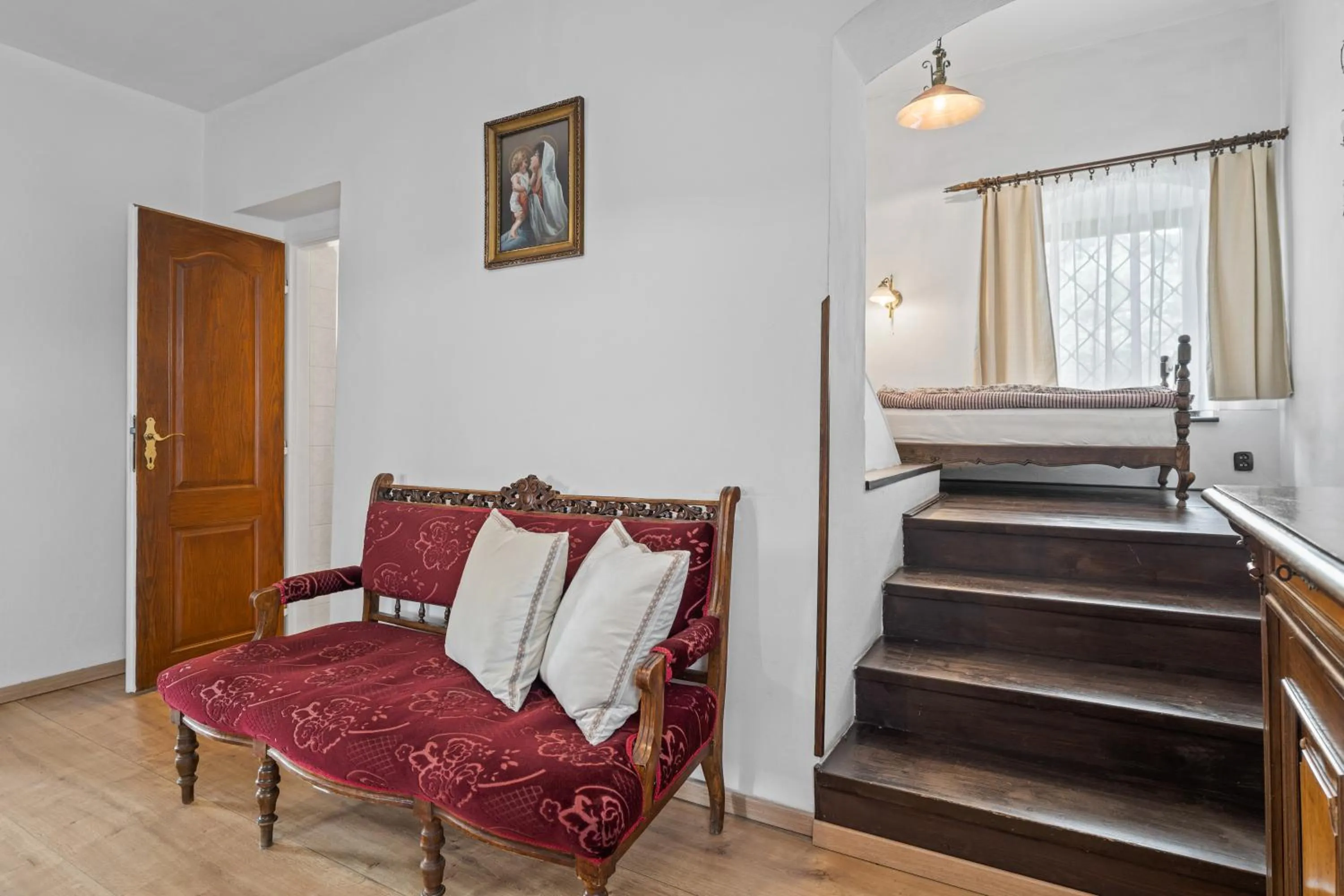 Seating area in Pension Regina