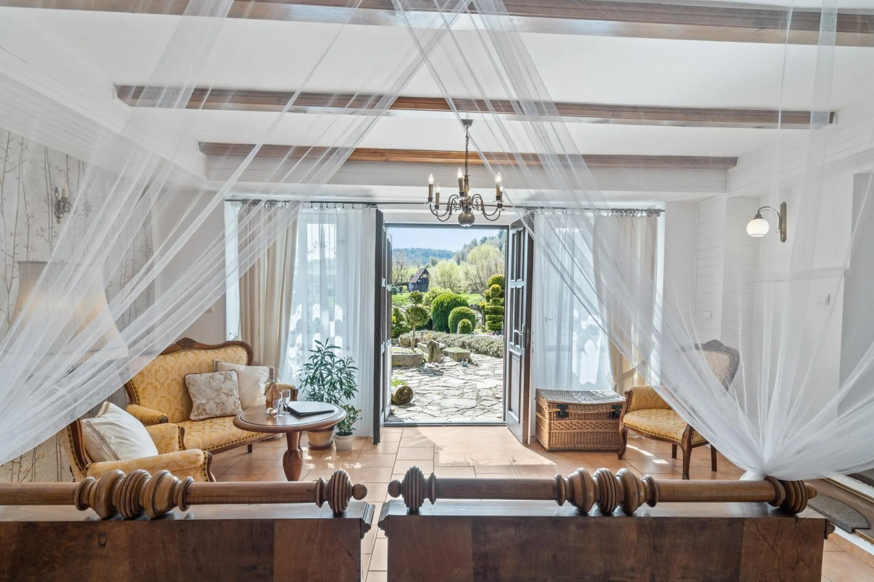 Seating area in Pension Regina