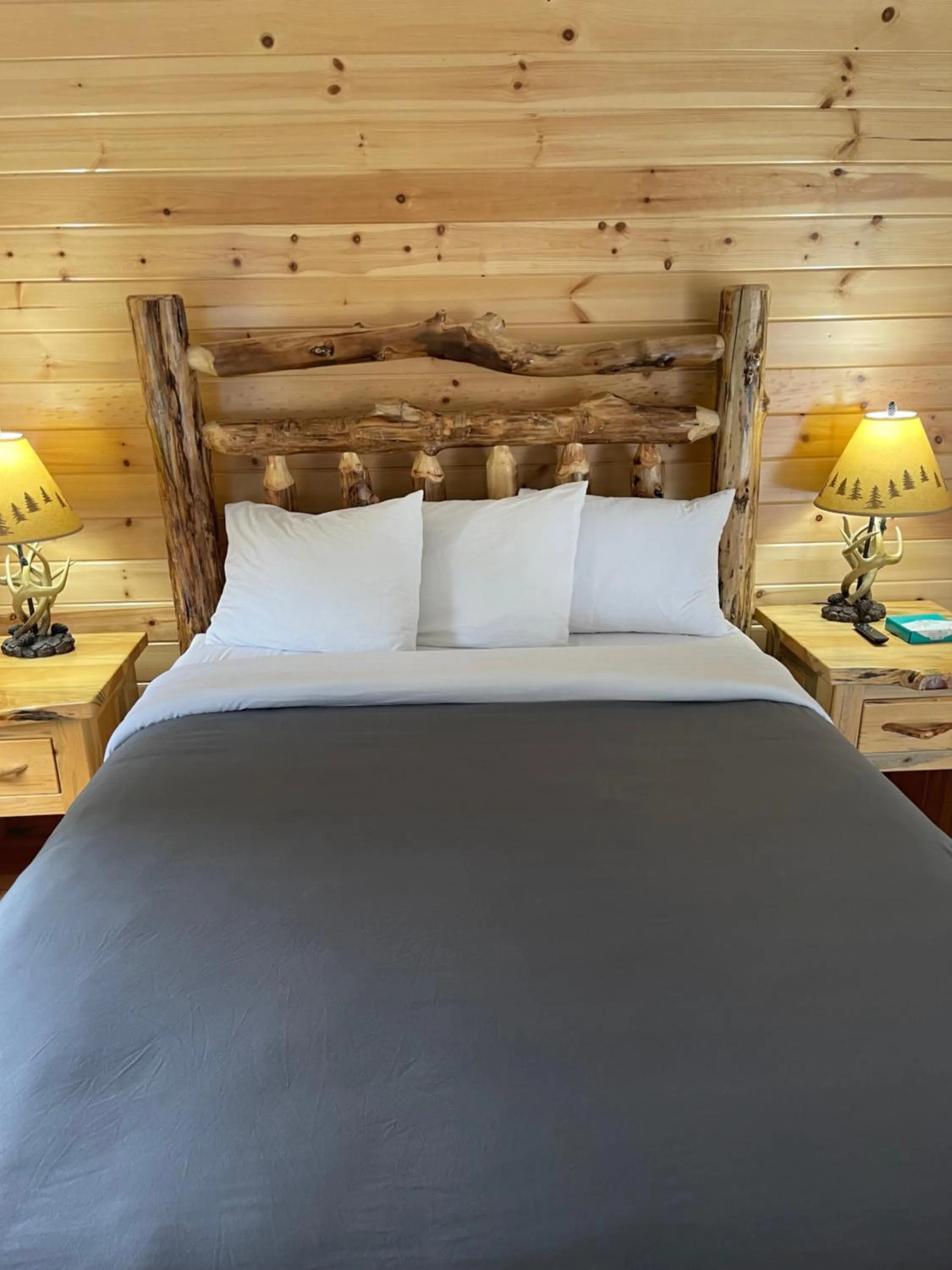 Bed in Kootenai Valley Motel