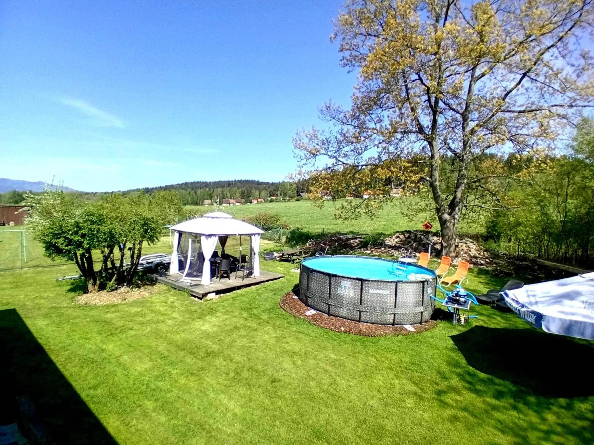 Swimming pool in Penzion-Na Navsi